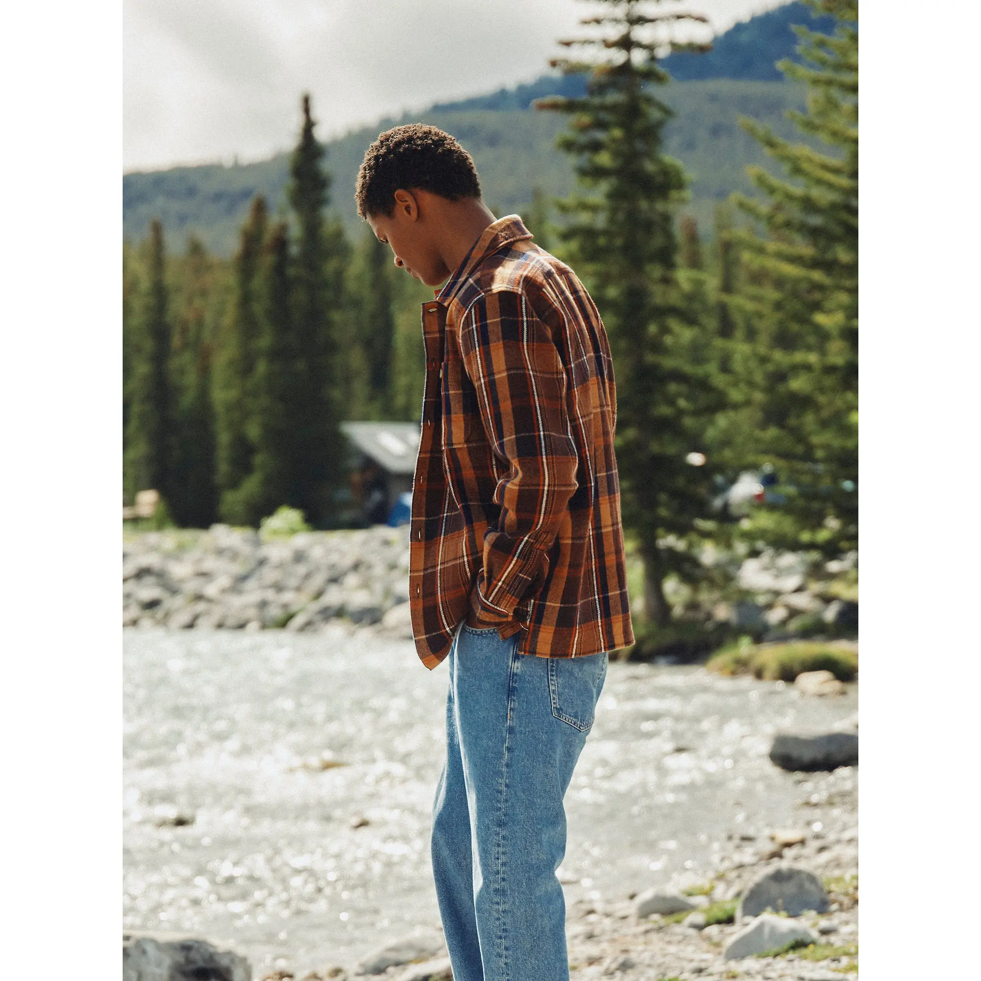 Product image 10 of 10 of Joules Men's Flannel Overshirt - Brown Check