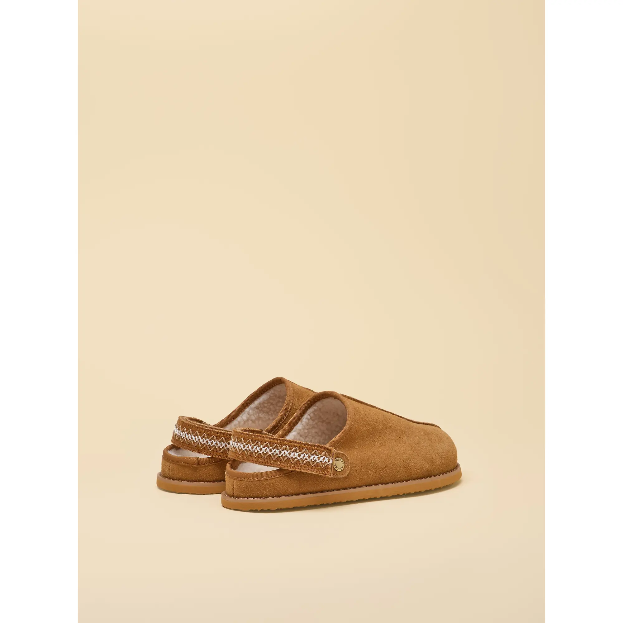 Product image 3 of 7 of Joules Women's Suede Faux Fur Lined Clogs - Chestnut Brown