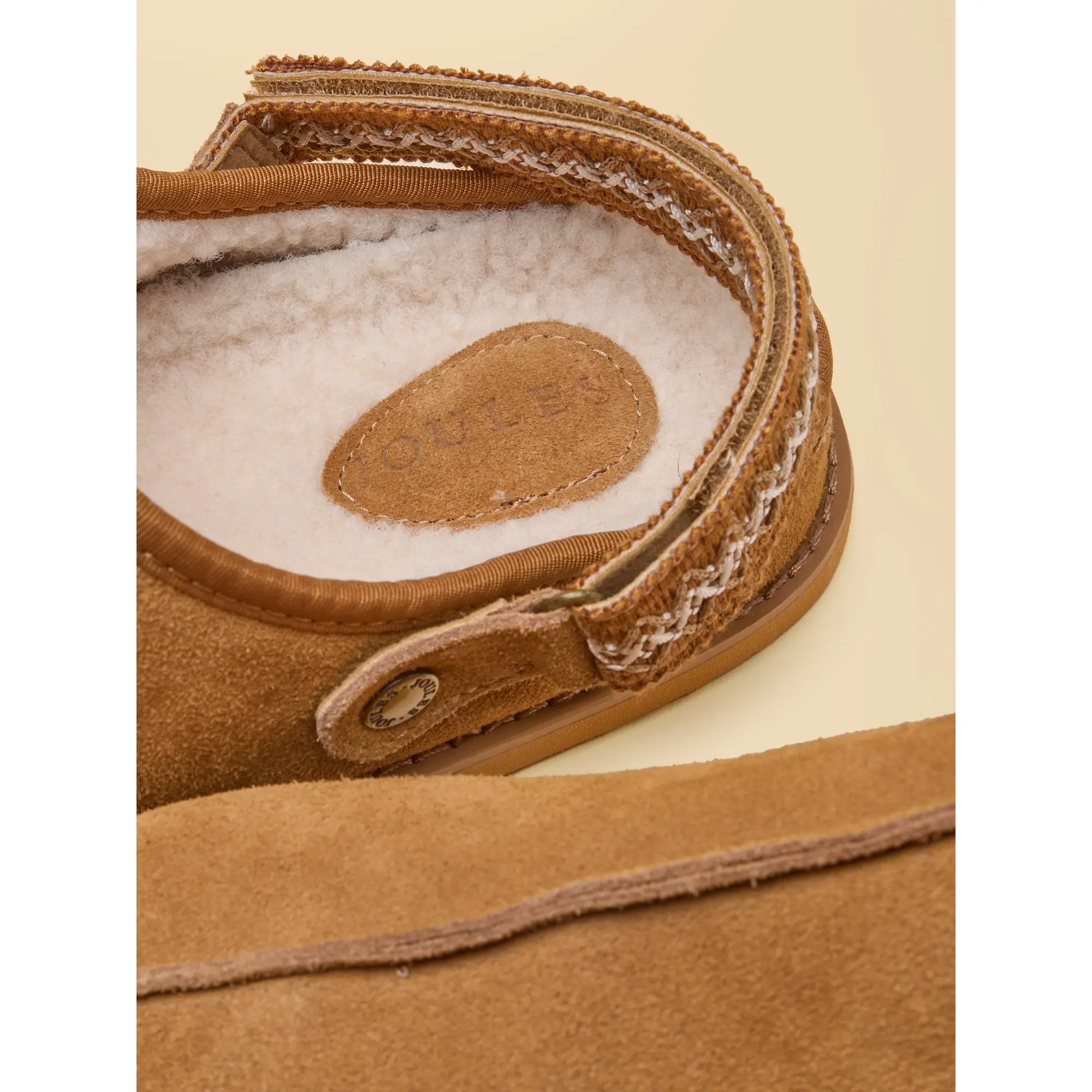 Product image 5 of 7 of Joules Women's Suede Faux Fur Lined Clogs - Chestnut Brown