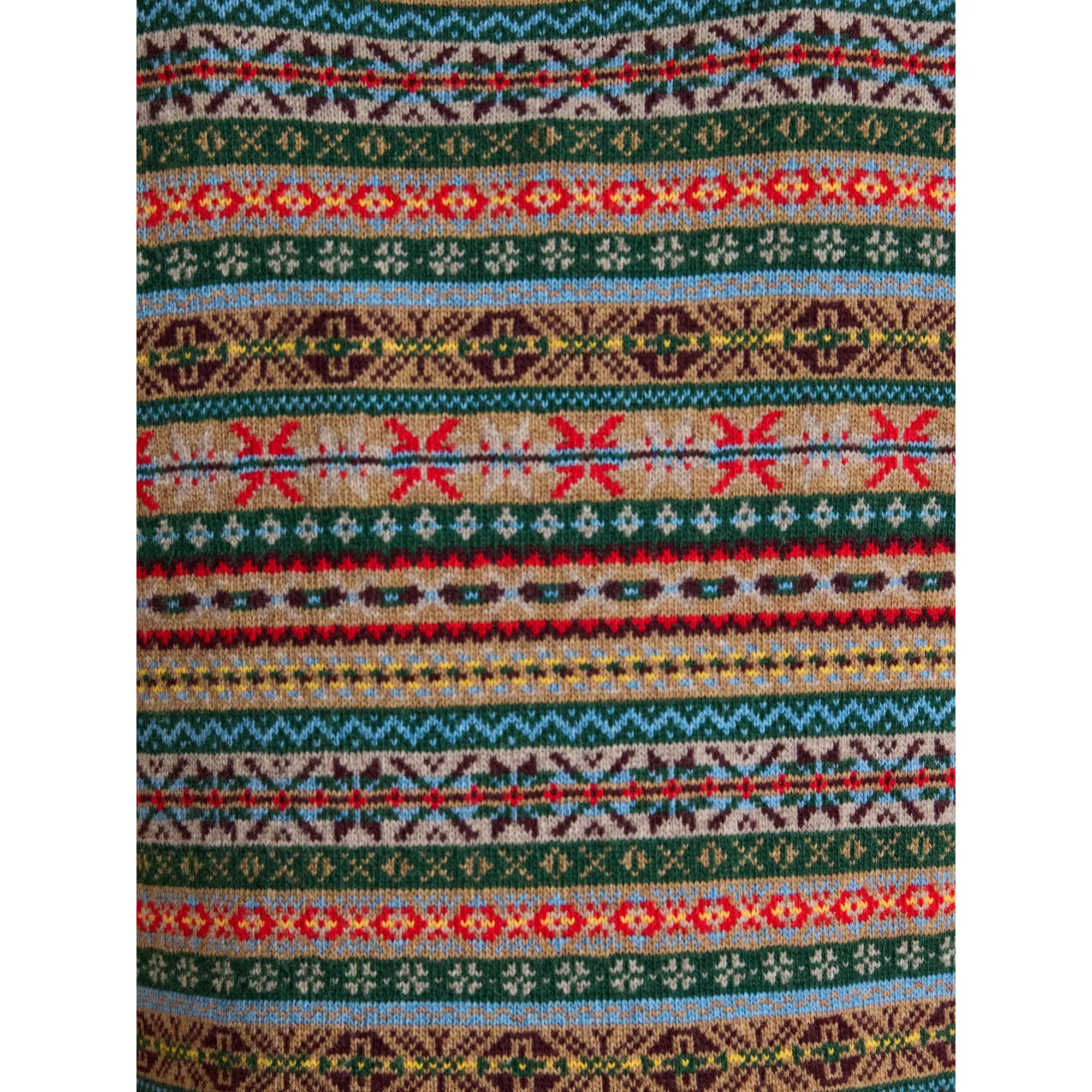 Product image 6 of 7 of Joules Men's Fairisle Wool Rich Quarter Zip Jumper - Multi