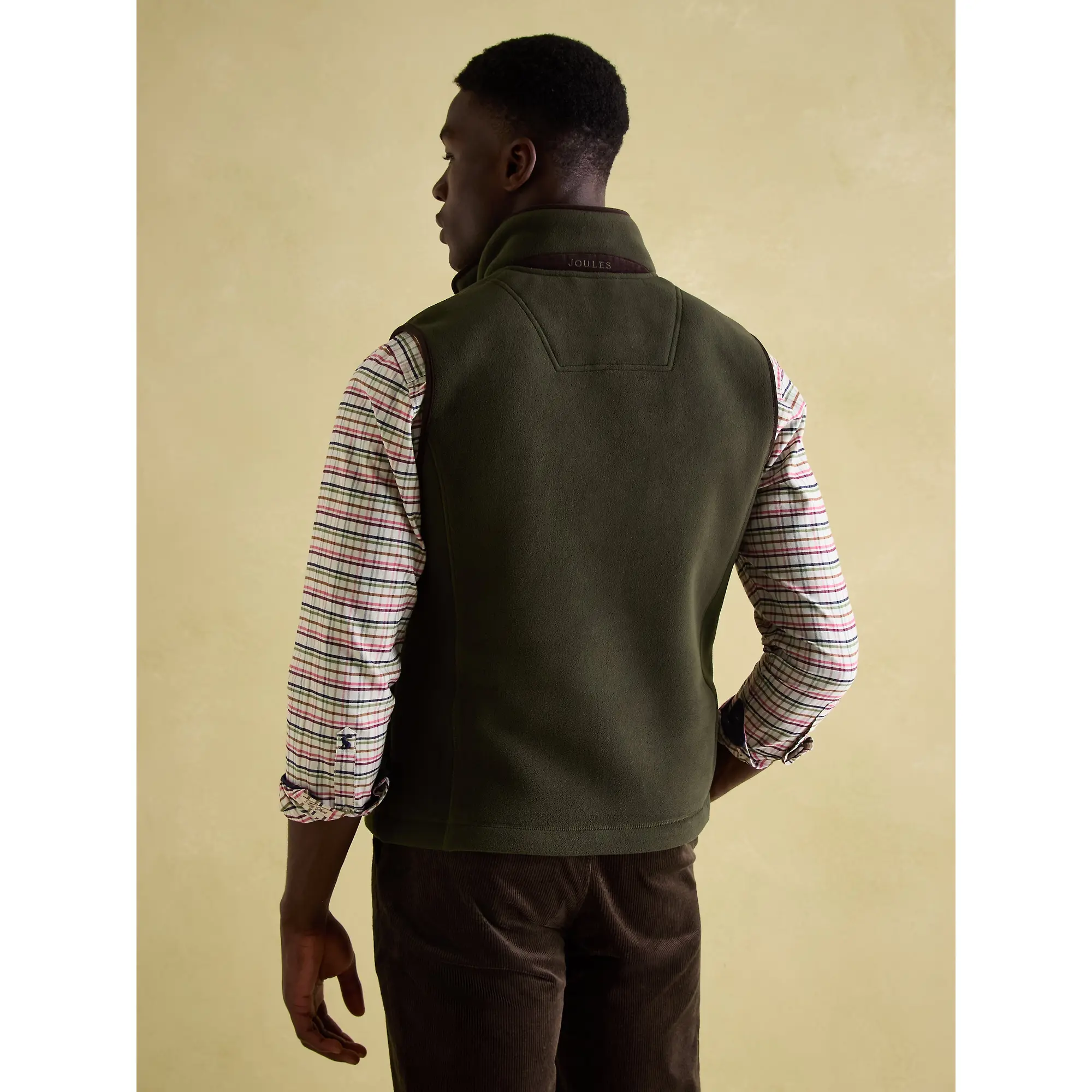 Product image 5 of 9 of Joules Men's Greenfield Full Zip Fleece Gilet - Green