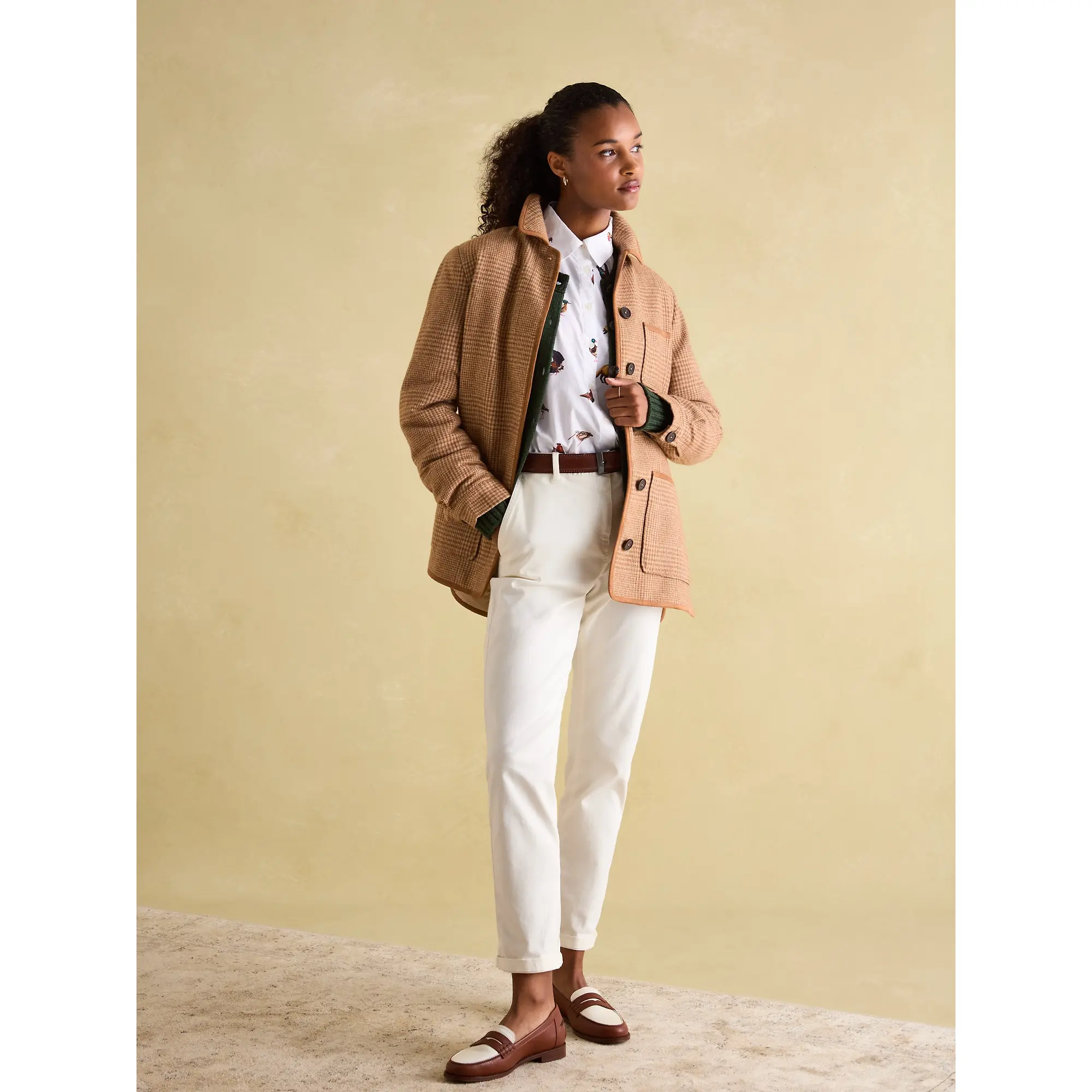 Product image 4 of 11 of Joules Women's Launton Tweed Jacket - Derwent Check