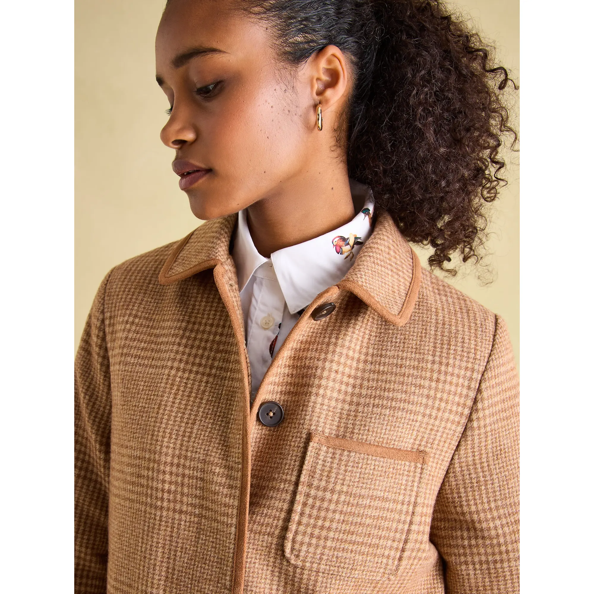 Product image 5 of 11 of Joules Women's Launton Tweed Jacket - Derwent Check
