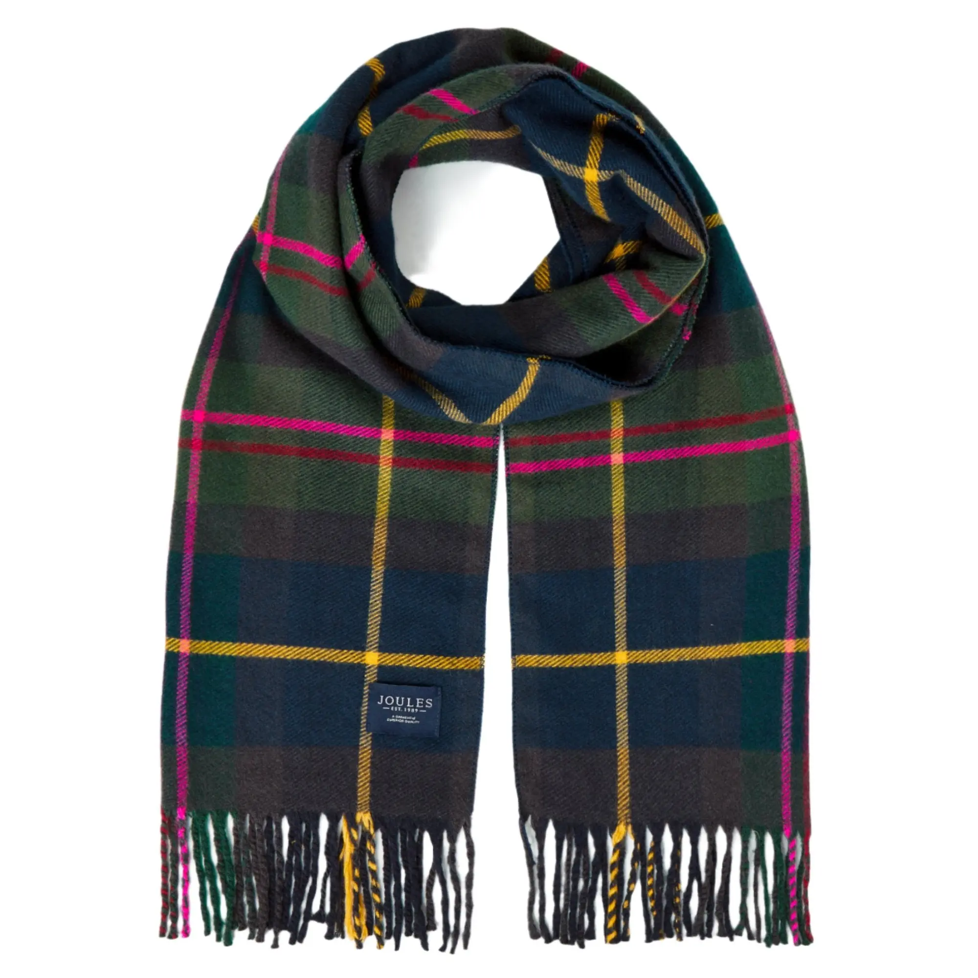 Product image 1 of 6 of Joules Women's Langtree Scarf - Navy Check