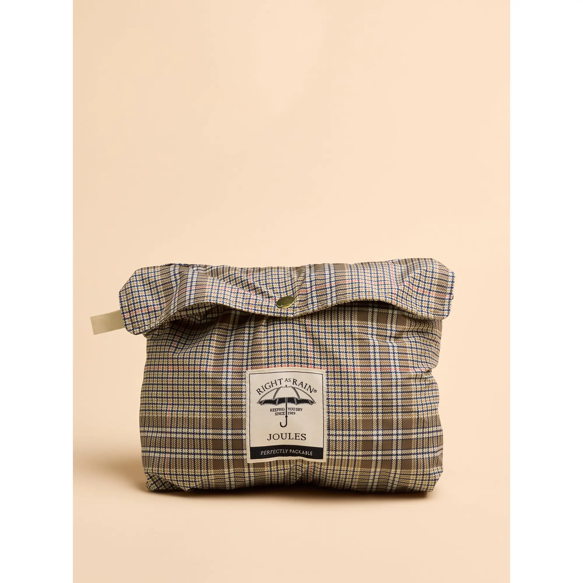 Product image 8 of 9 of Joules Women's Holkham Waterproof Packable Raincoat - Dartmoor Check