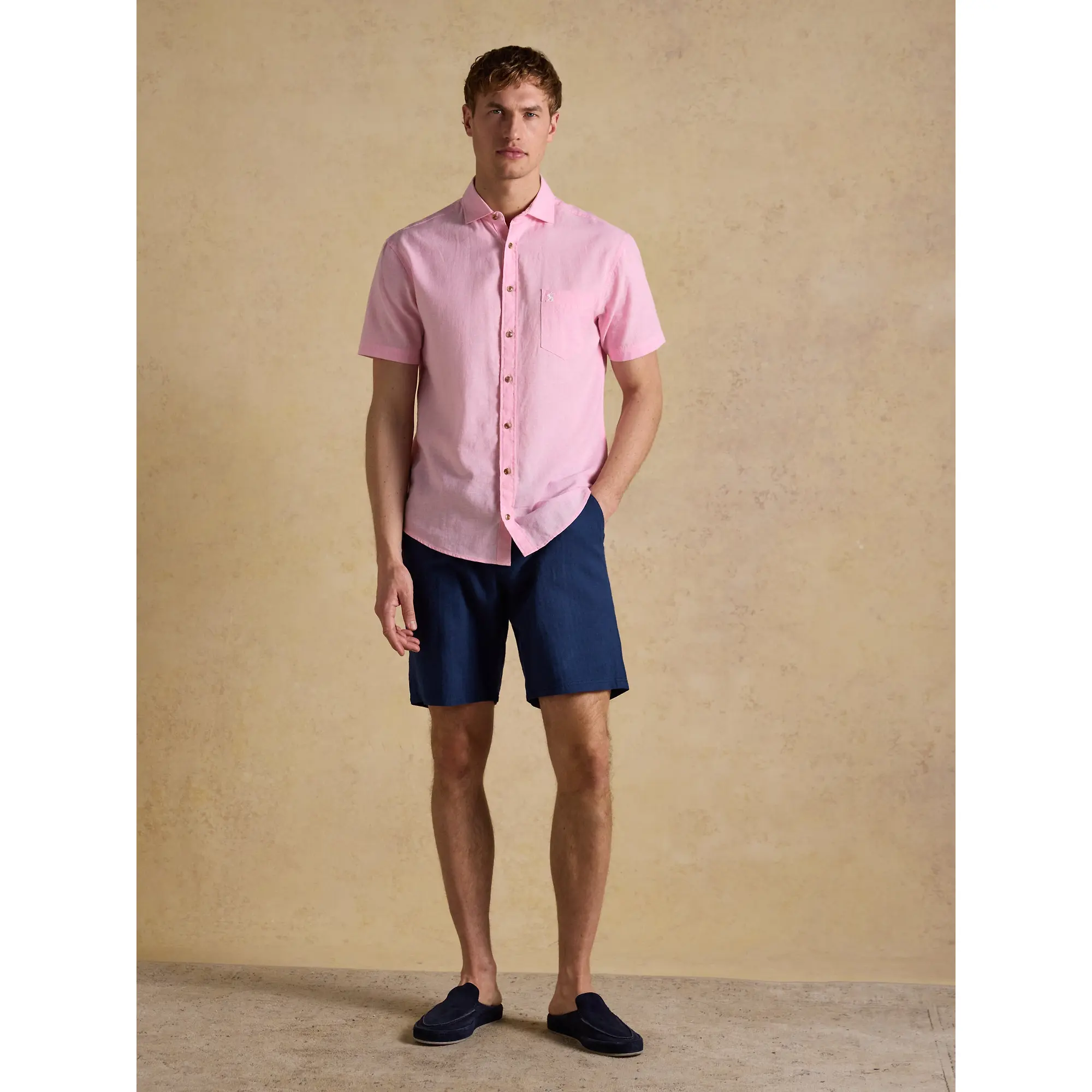 Product image 4 of 7 of Joules Men's Linen Blend Shorts - Dark Blue