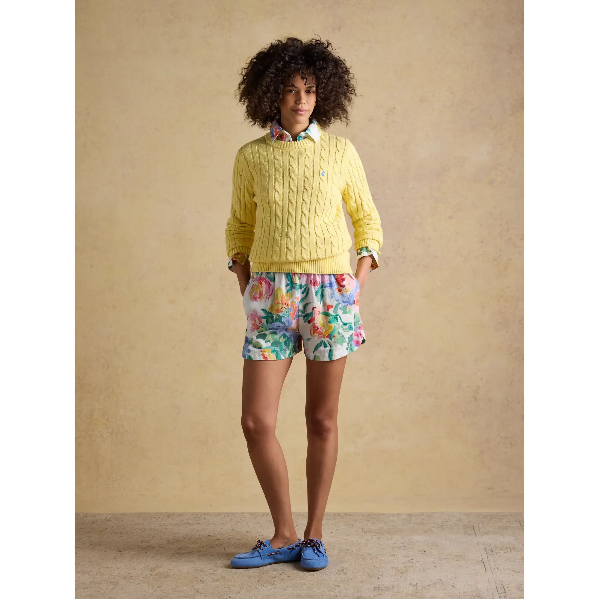 Product image 4 of 7 of Joules Women's Linen Shorts - Multi Floral