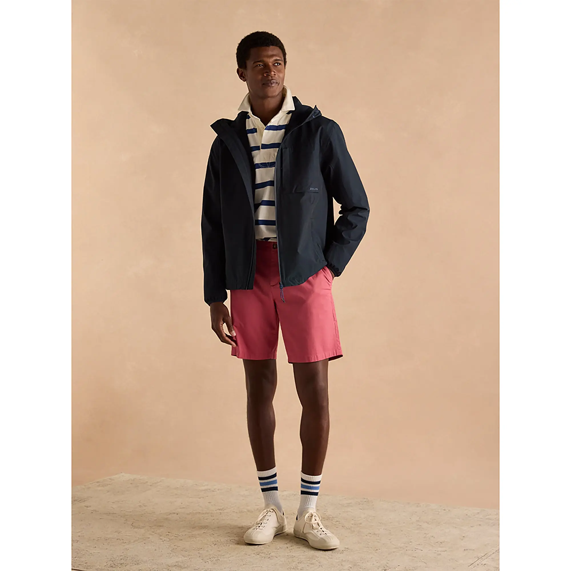 Product image 4 of 14 of Joules Men's Ayston Lightweight Waterproof Coat - Navy Blue