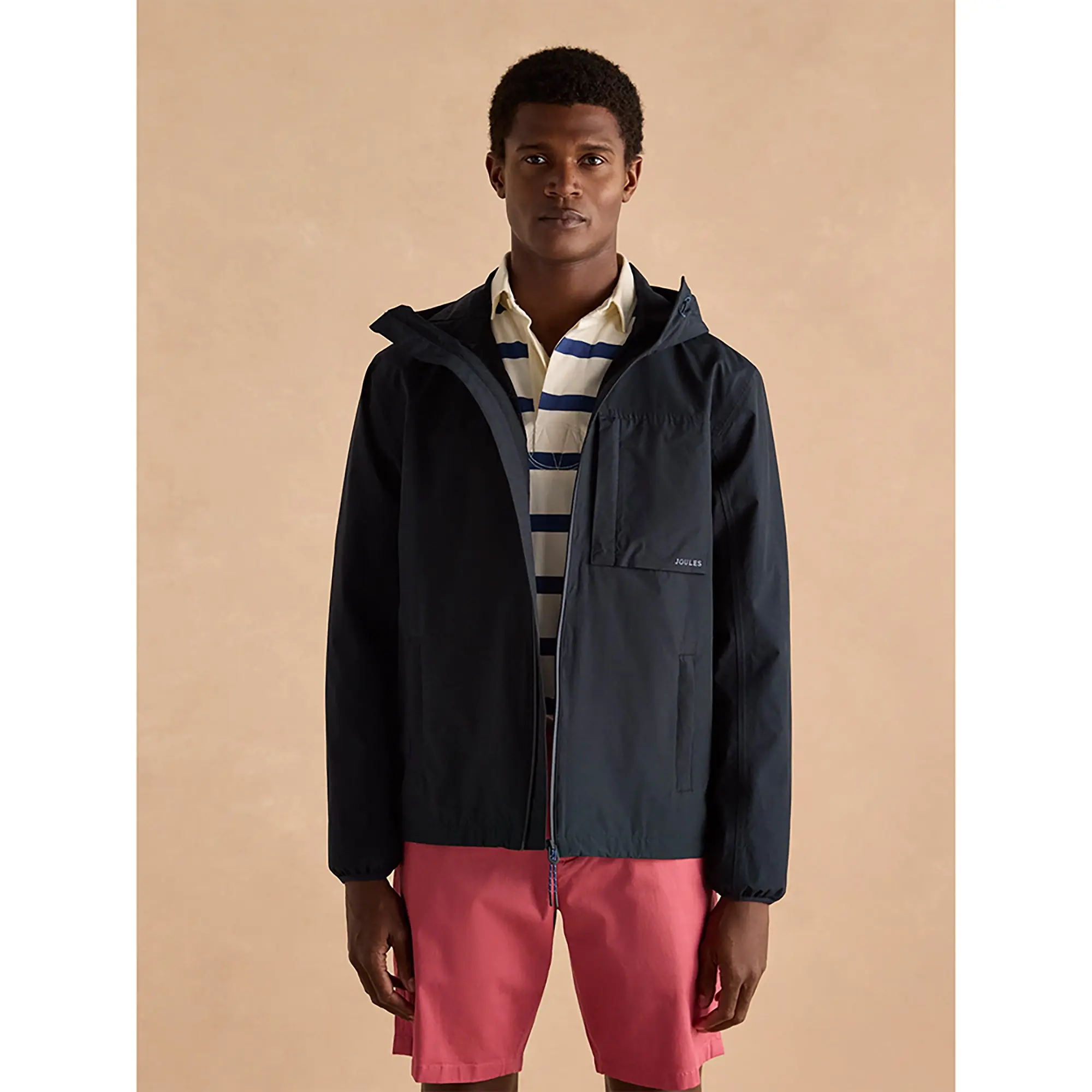 Product image 5 of 14 of Joules Men's Ayston Lightweight Waterproof Coat - Navy Blue