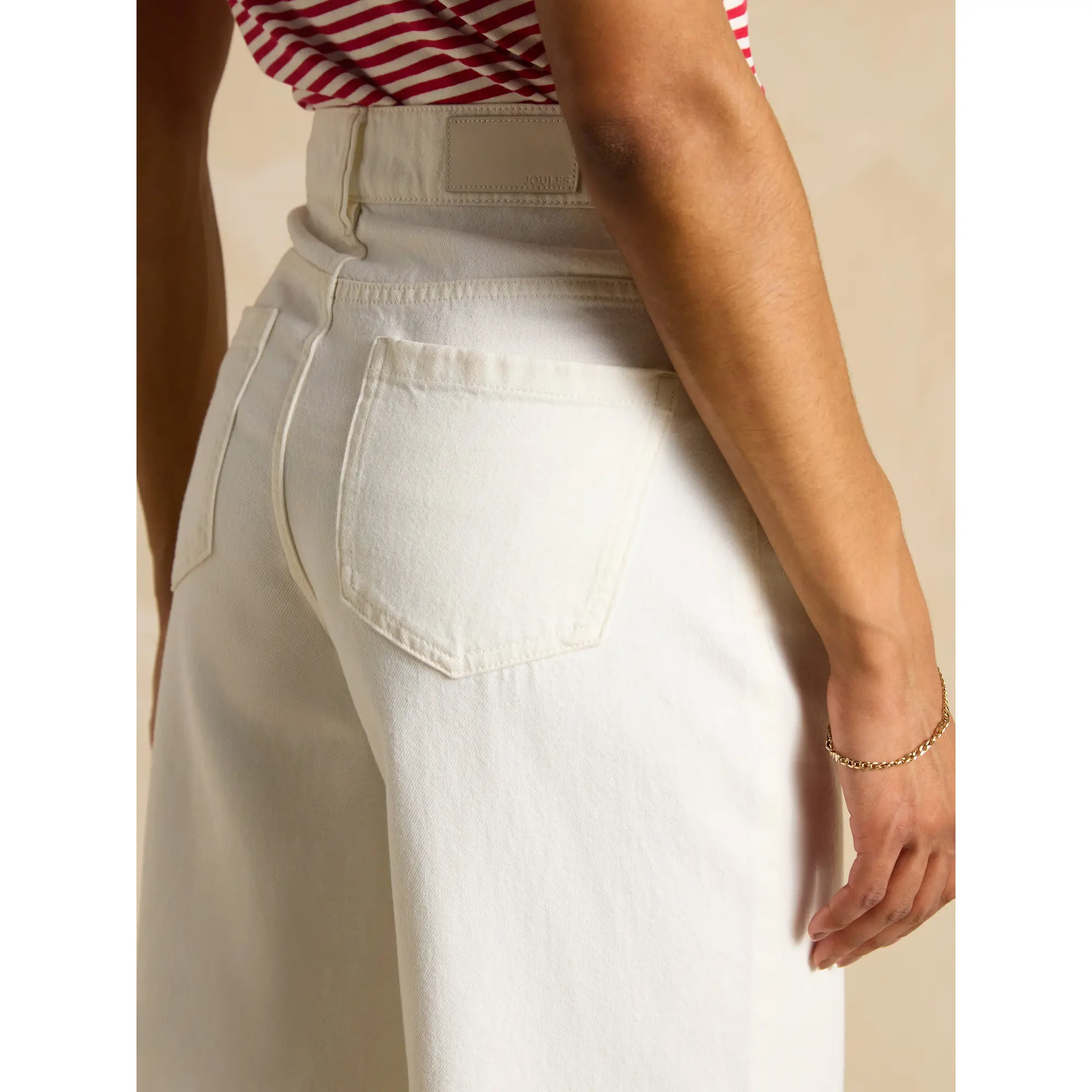 Product image 5 of 9 of Joules Women's Palazzo Jeans - Ecru