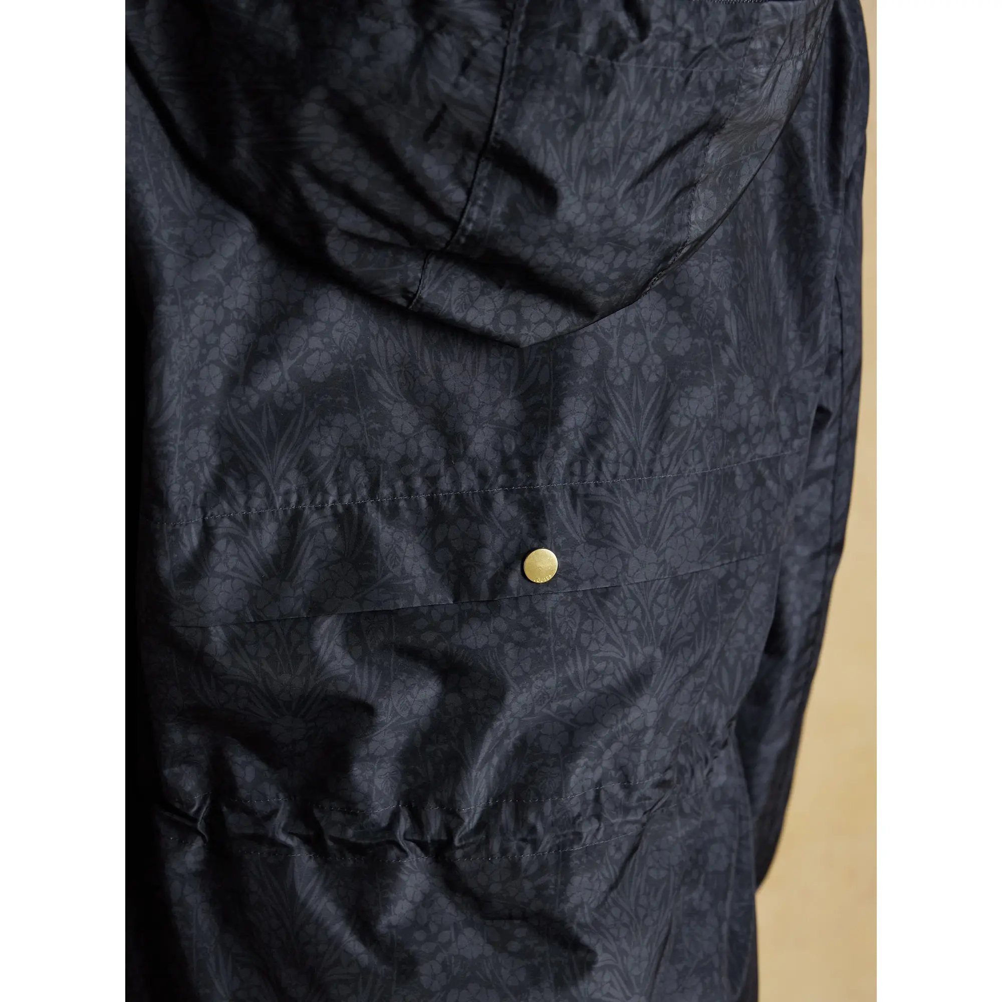 Product image 8 of 12 of Joules Women's Holkham Waterproof Packable Raincoat - Navy Floral Tonal