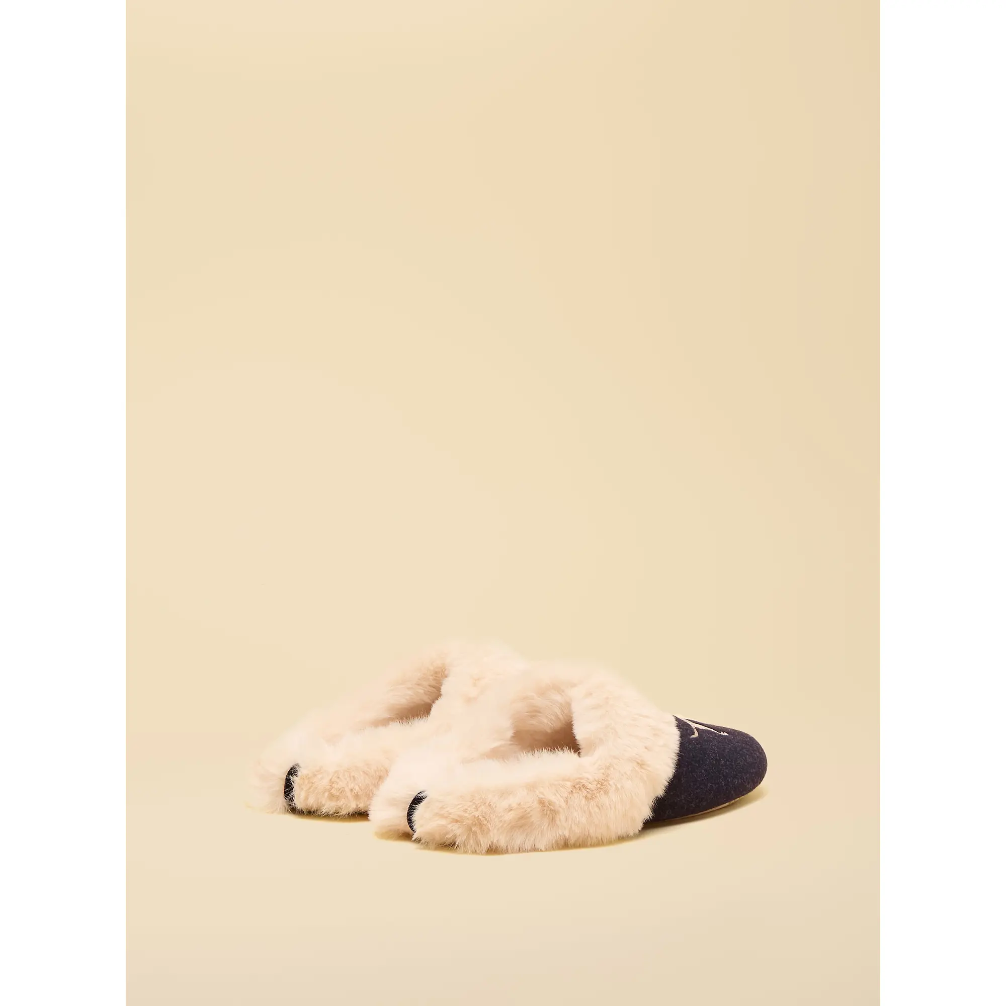 Product image 3 of 5 of Joules Women's Slippet Luxe Embroidered Slippers - Navy Labrador