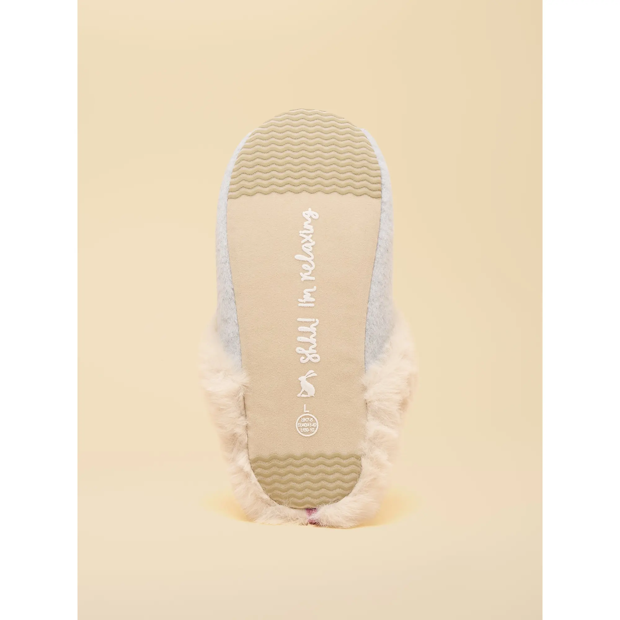 Product image 5 of 5 of Joules Women's Slippet Luxe Embroidered Slippers - Grey Party Dogs