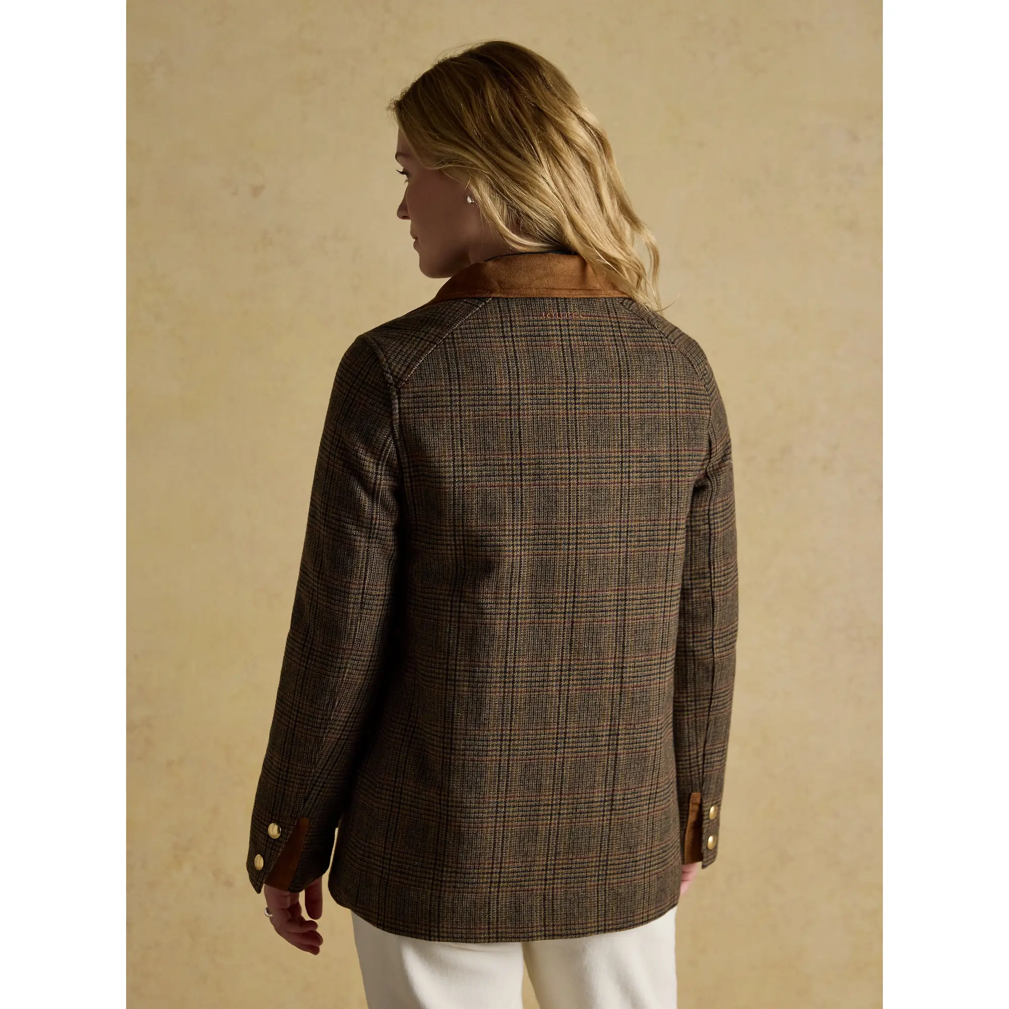 Product image 3 of 15 of Joules Women's Contemporary Fieldcoat Tweed Jacket - Brown Check