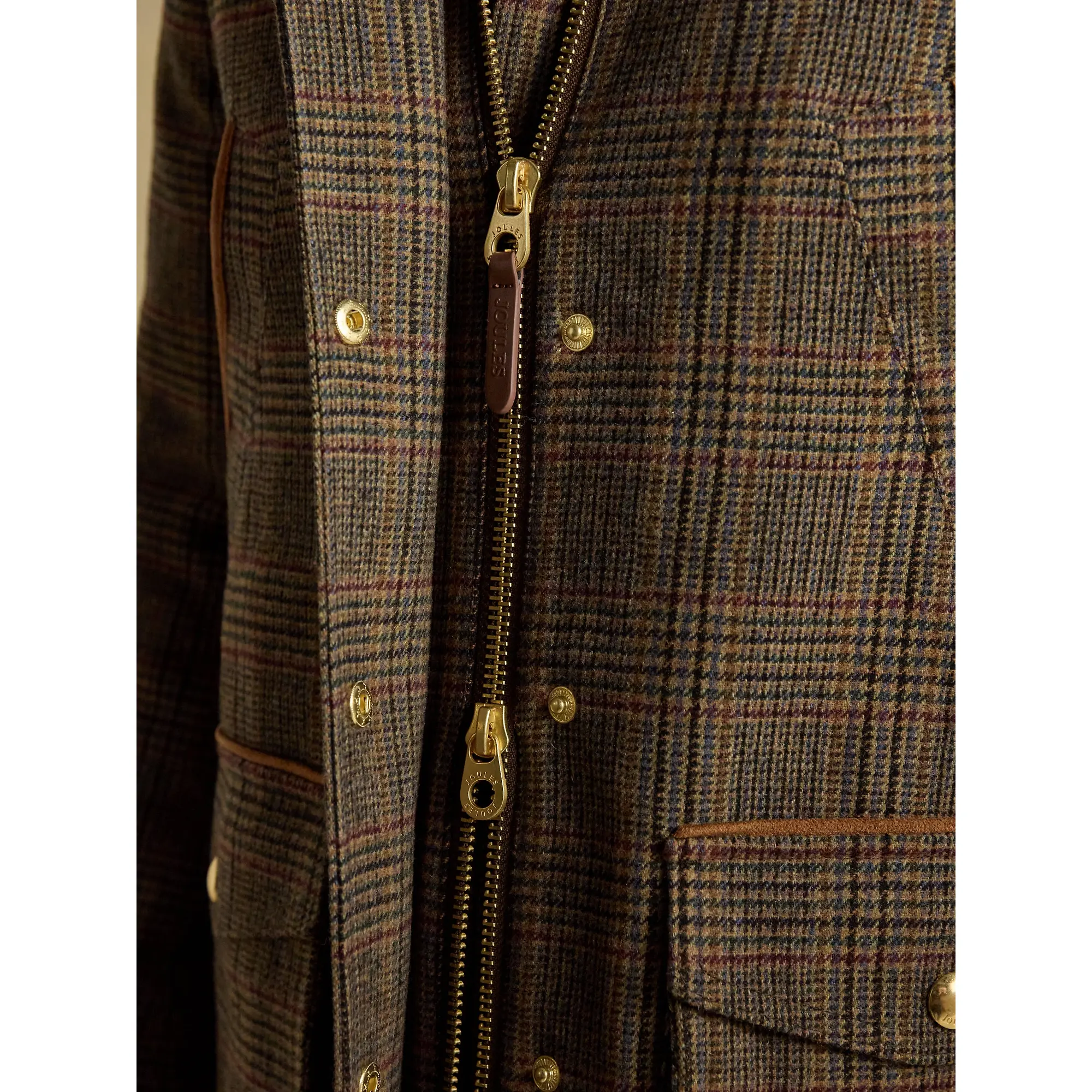Product image 9 of 15 of Joules Women's Contemporary Fieldcoat Tweed Jacket - Brown Check