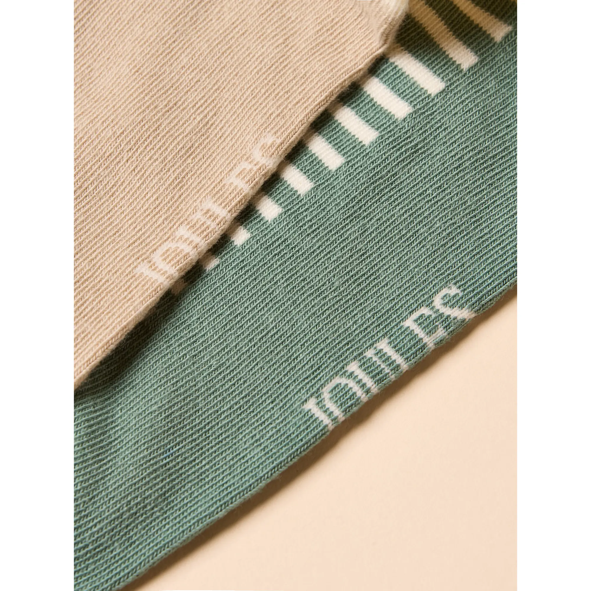 Product image 4 of 4 of Joules Women's Everyday Socks 2 Pack UK 4-8 - Khaki/Cream