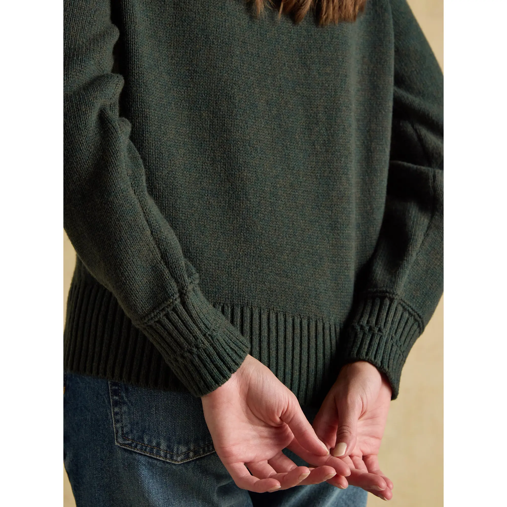 Product image 6 of 9 of Joules Women's Rutland 4x4 Knitted Intarsia Jumper - Green