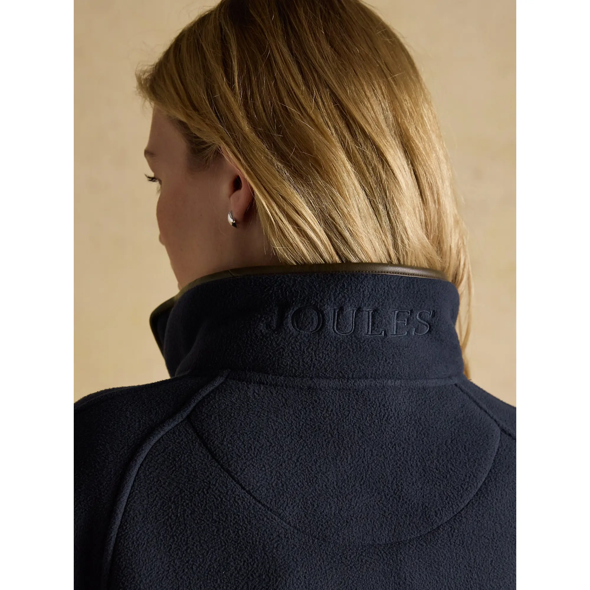 Product image 9 of 10 of Joules Women's Heritage Fleece Longline Cape - Navy