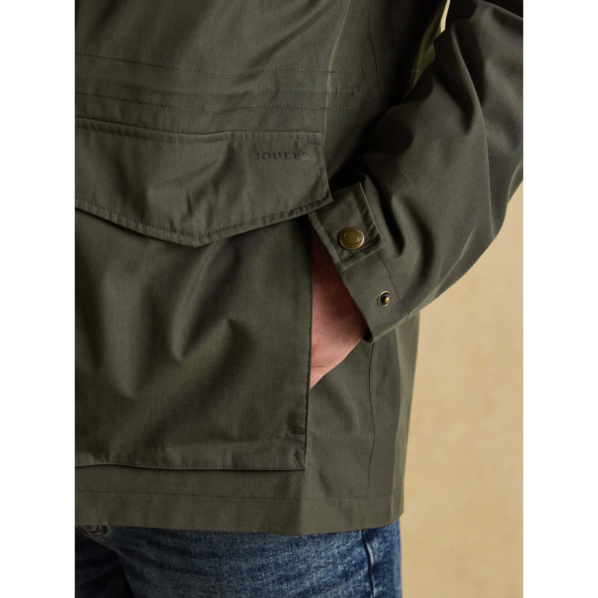 Product image 8 of 9 of Joules Men's Portman Lightweight Waterproof Coat - Green