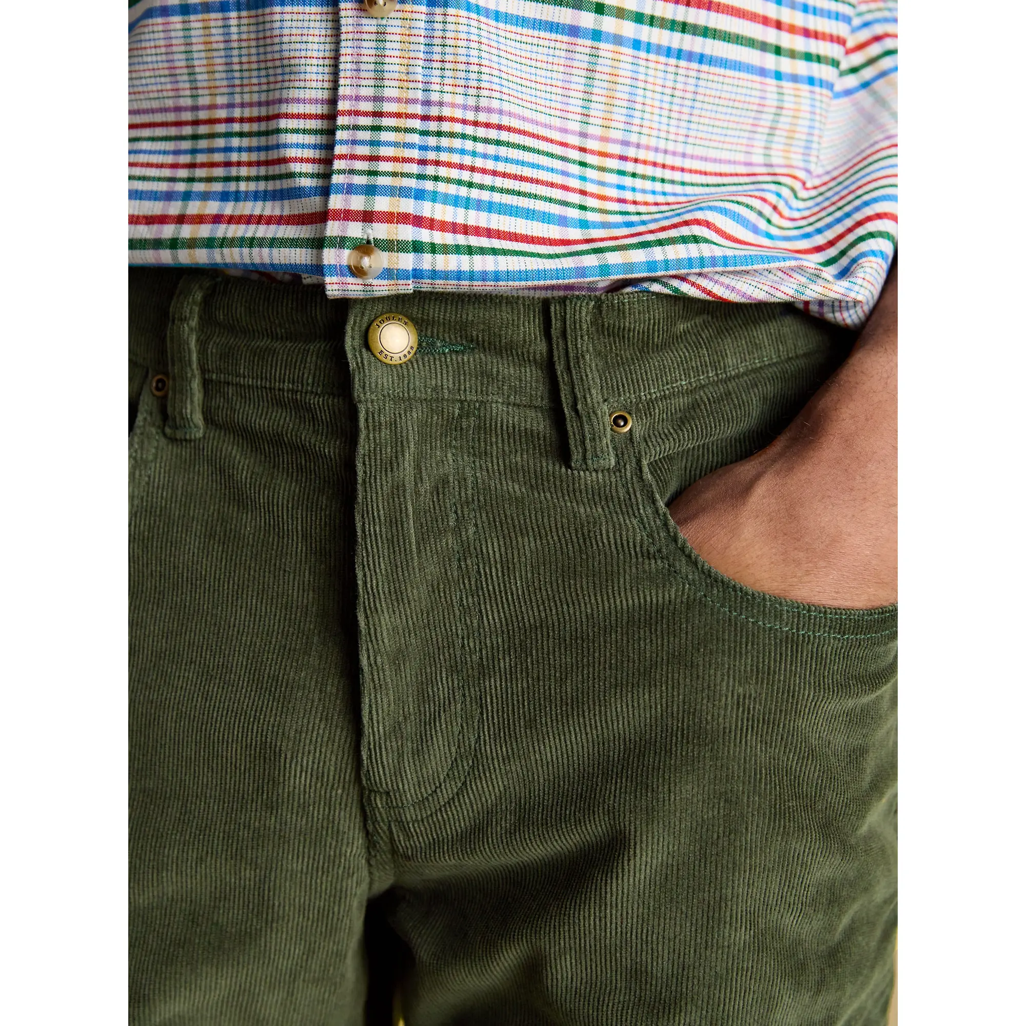 Product image 4 of 5 of Joules Men's Classic Fit Cord Trousers - Green