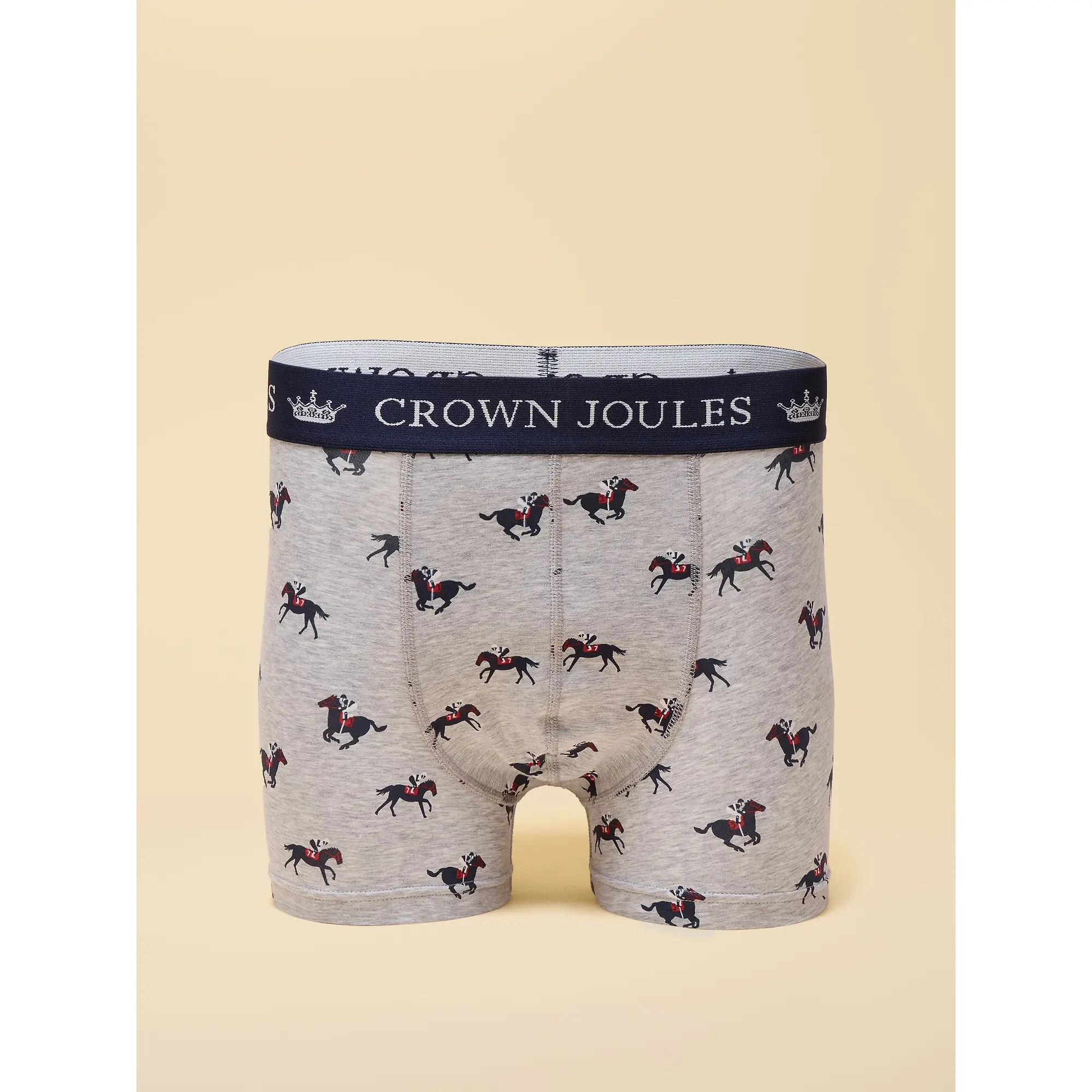 Product image 3 of 3 of Joules Men's Crown Joules Boxer Briefs 2 Pack - Grey/Navy