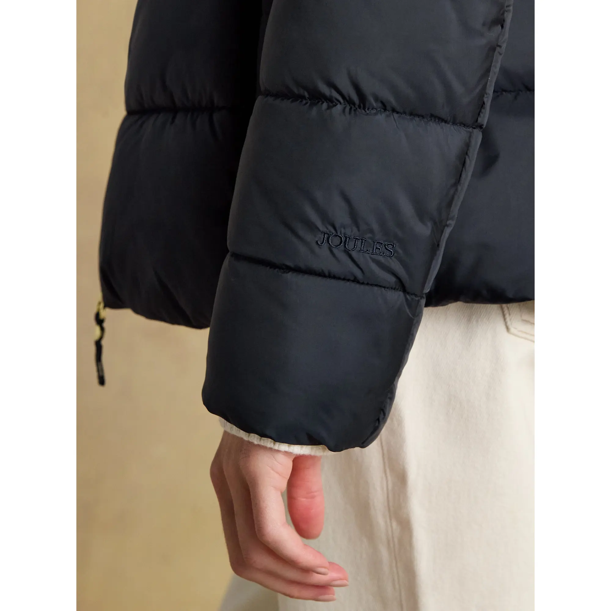Product image 11 of 11 of Joules Women's Hadlow Short Showerproof Padded Coat - Navy