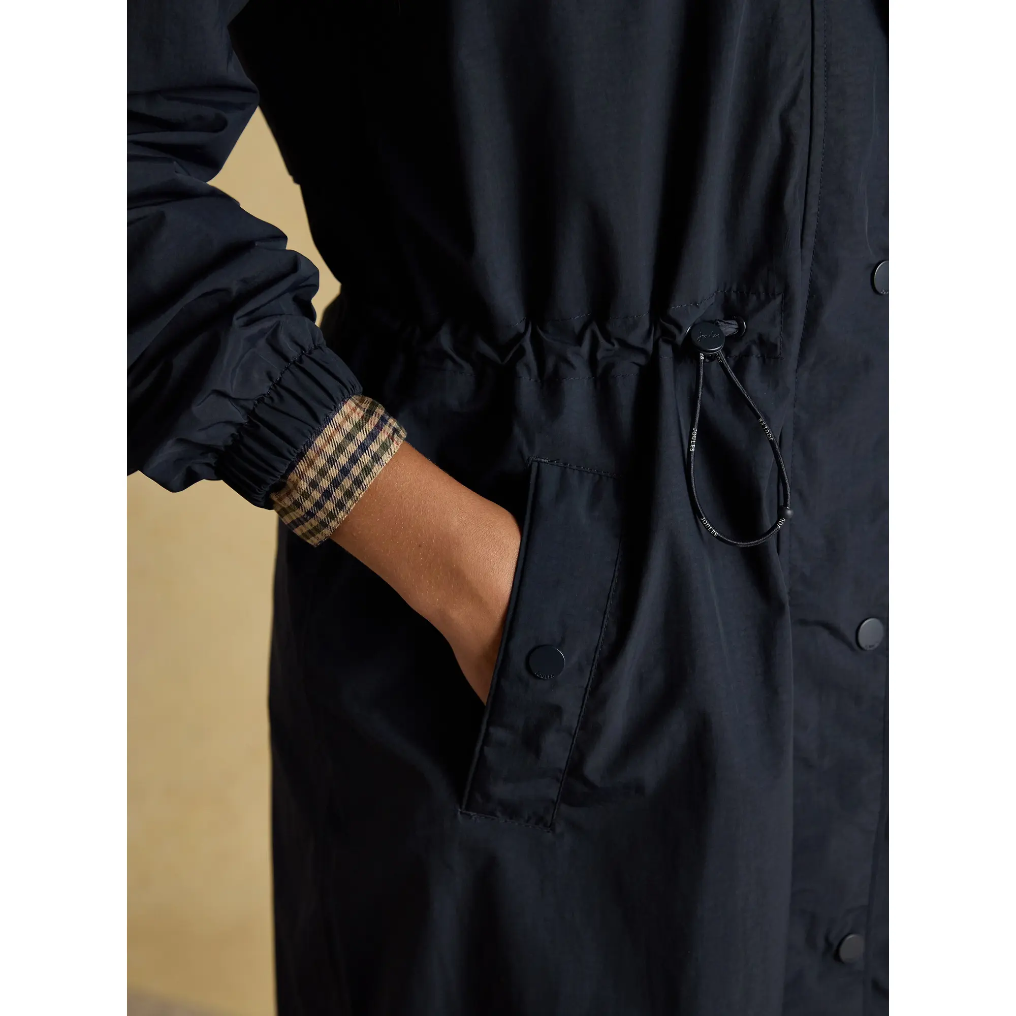 Product image 6 of 12 of Joules Women's Hensley Waterproof Longline Coat - Navy