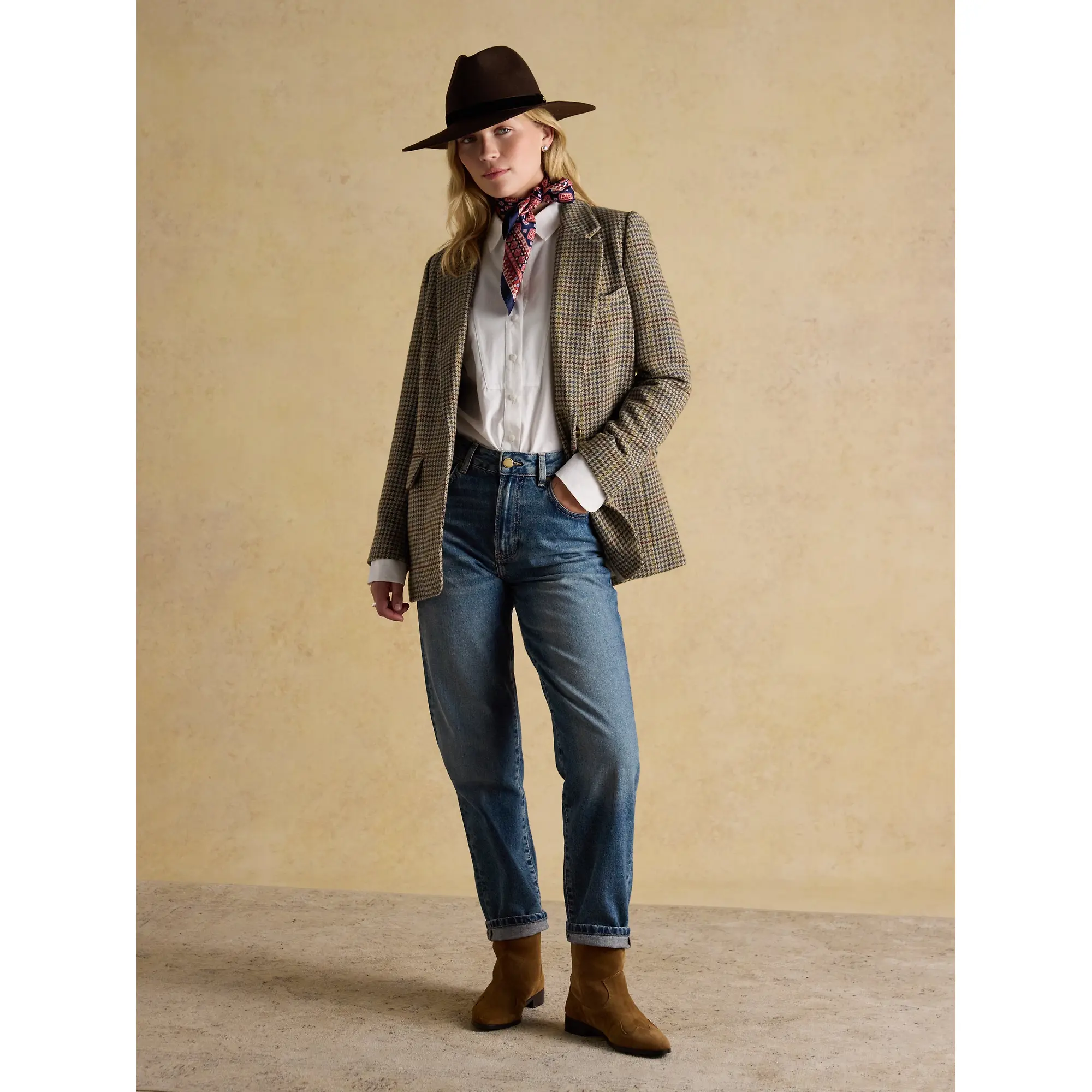 Product image 9 of 12 of Joules Women's Hackmore Tweed Blazer - Elton Tweed