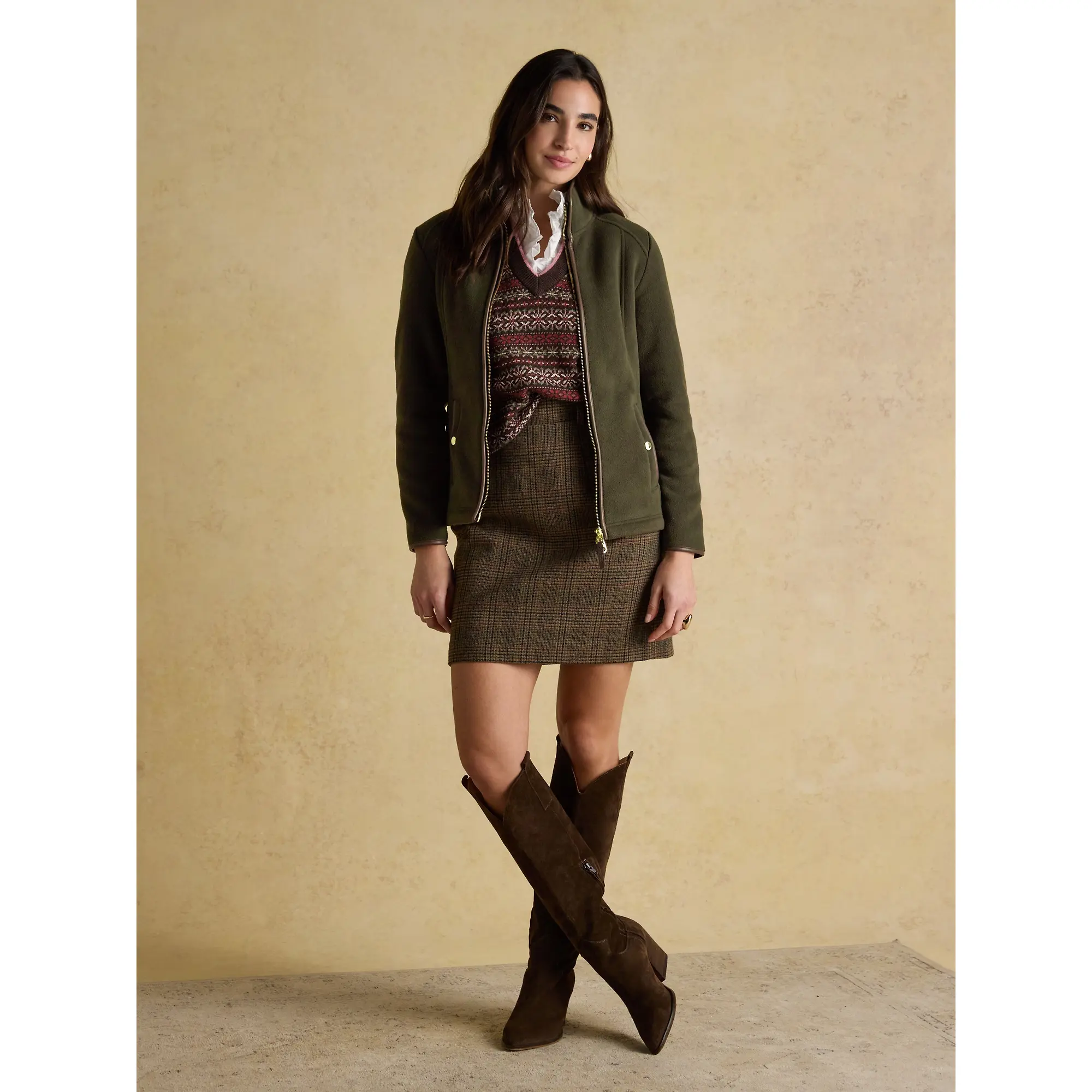 Product image 4 of 10 of Joules Women's Heritage Full Zip Fleece - Green