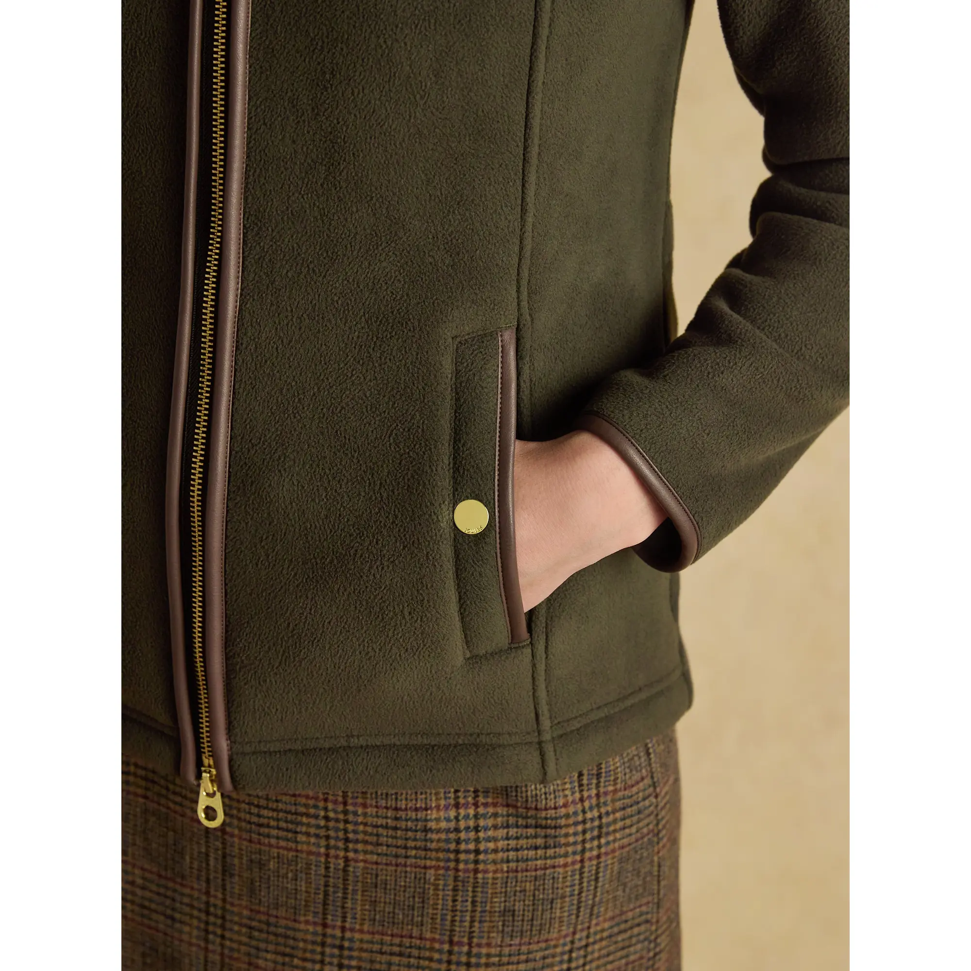 Product image 8 of 10 of Joules Women's Heritage Full Zip Fleece - Green