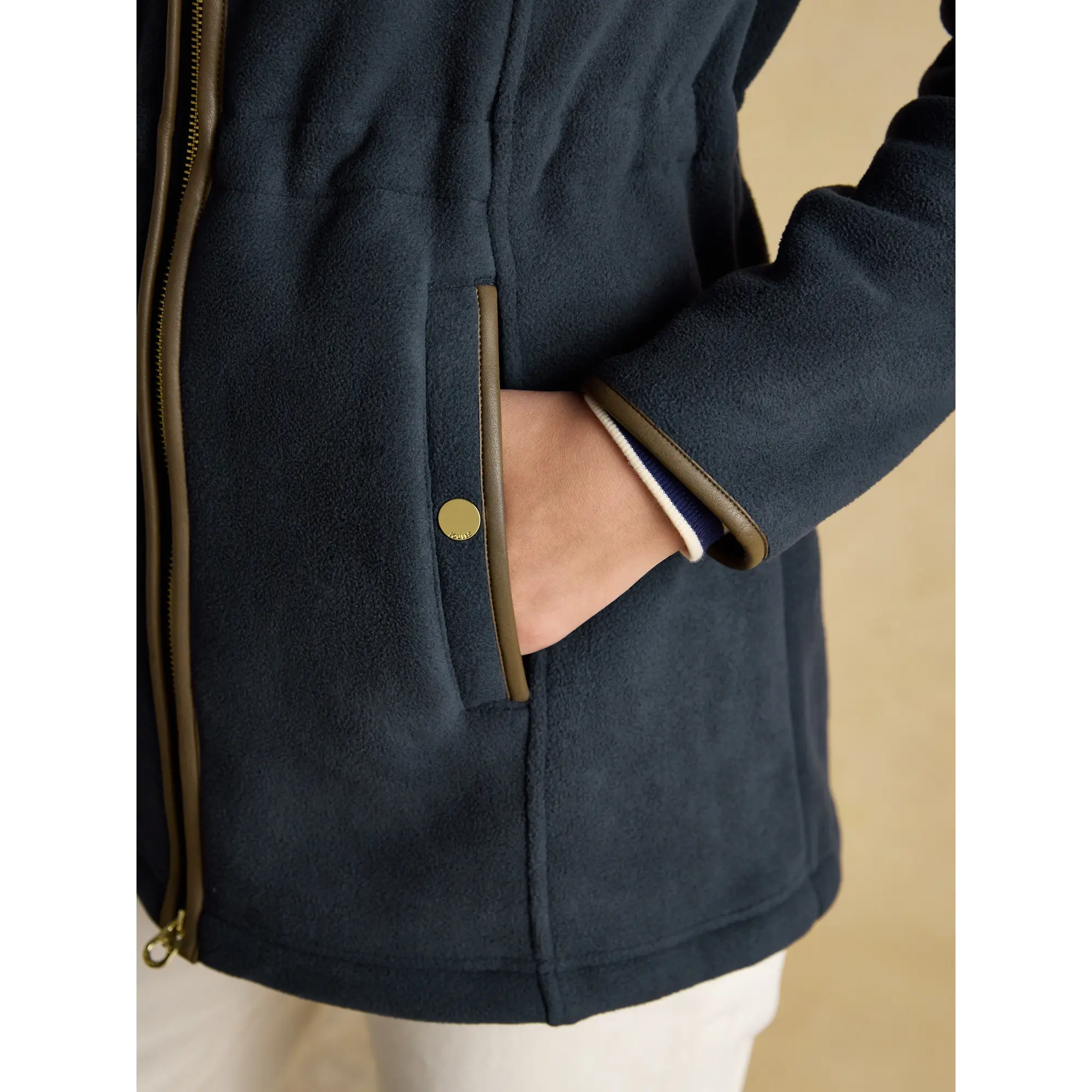 Product image 8 of 11 of Joules Women's Heritage Longline Zip Through Fleece - Navy