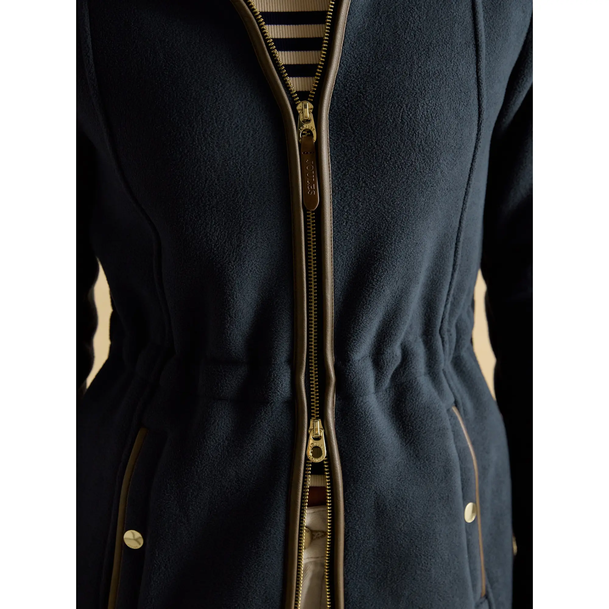 Product image 9 of 11 of Joules Women's Heritage Longline Zip Through Fleece - Navy