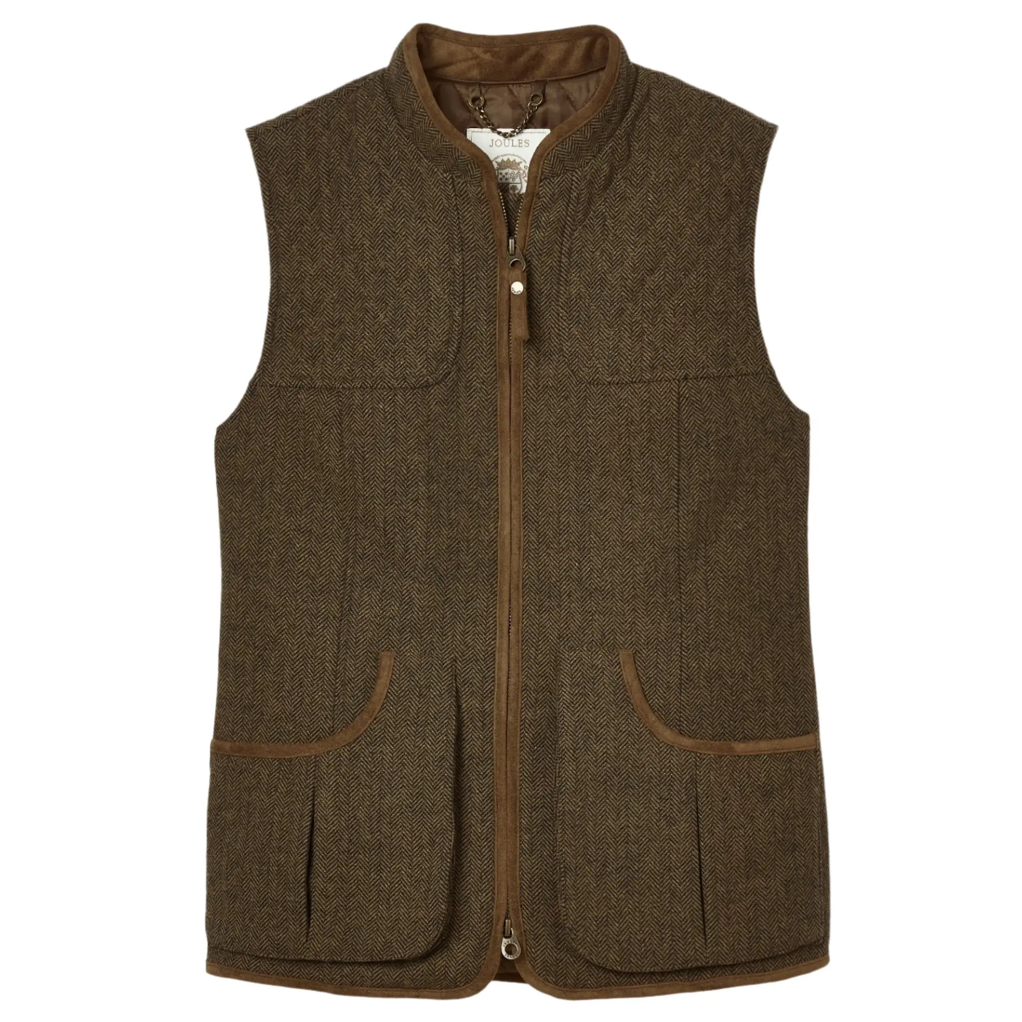 Product image 1 of 11 of Joules Women's Cawthorne Tweed Gilet - Herringbone