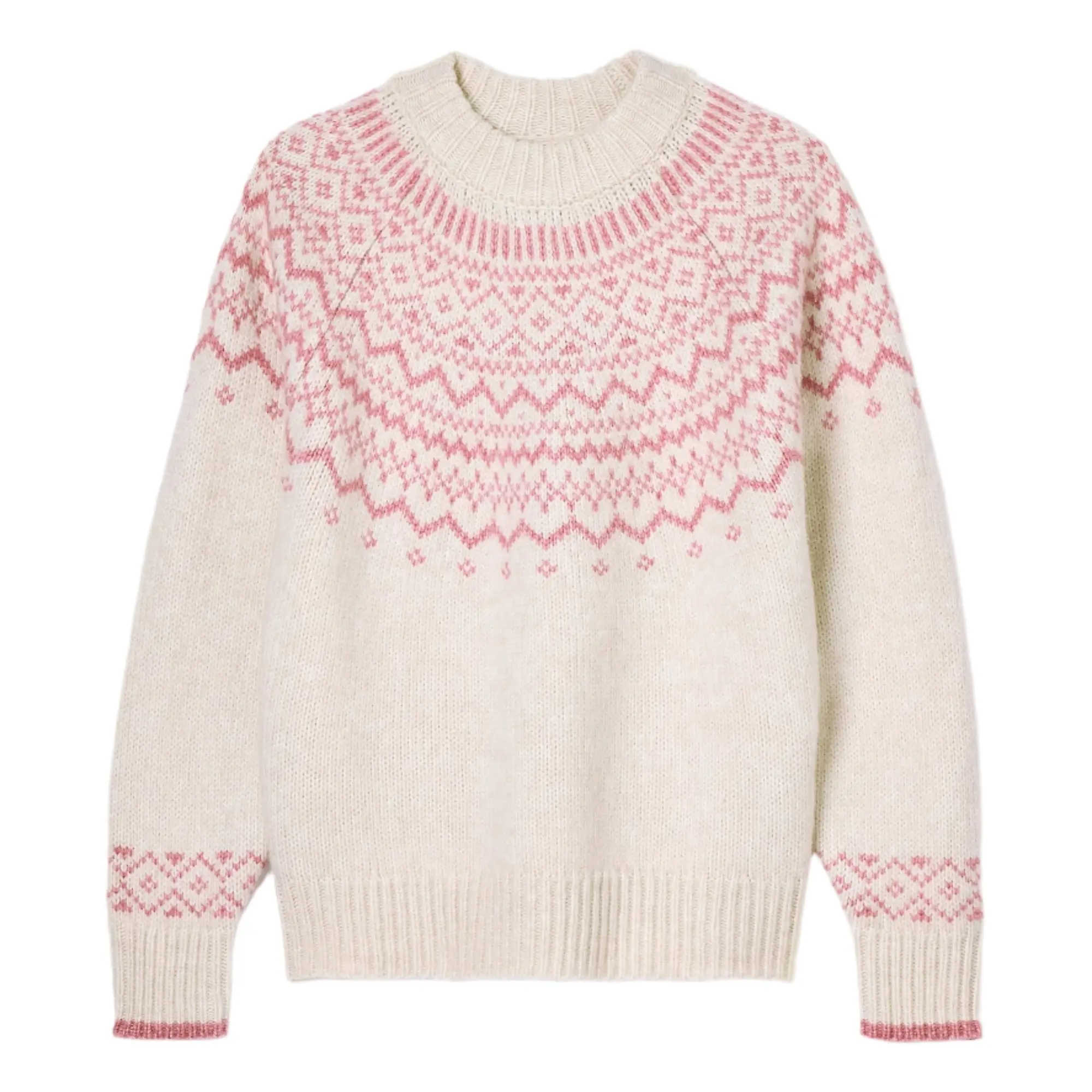 Product image 1 of 7 of Joules Women's Charlotte Crew Neck Fair Isle Jumper - Cream