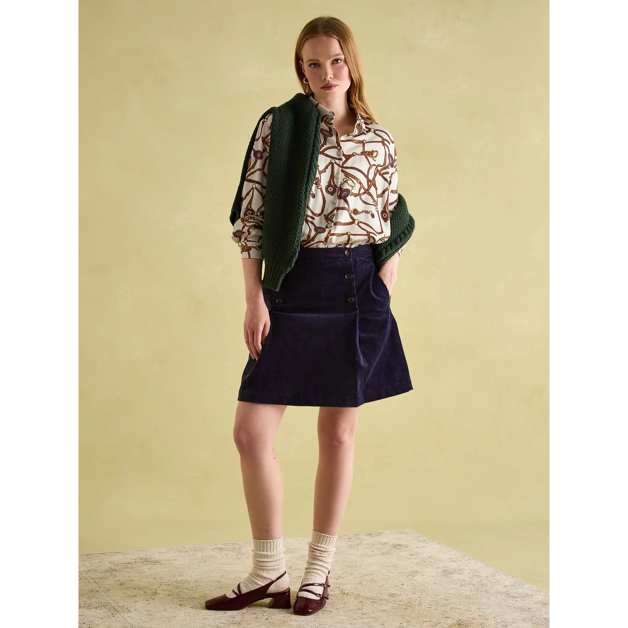 Product image 6 of 6 of Joules Women's Amilla Satin Shirt - Creme Bridle