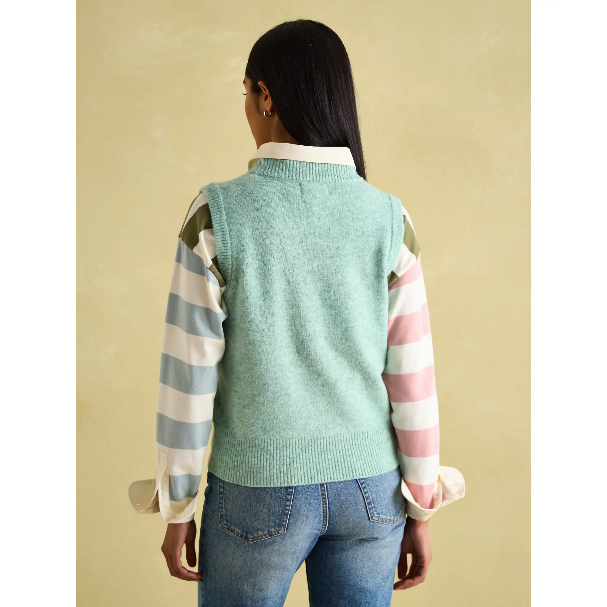 Product image 3 of 8 of Joules Women's Holly Knitted Vest - Green