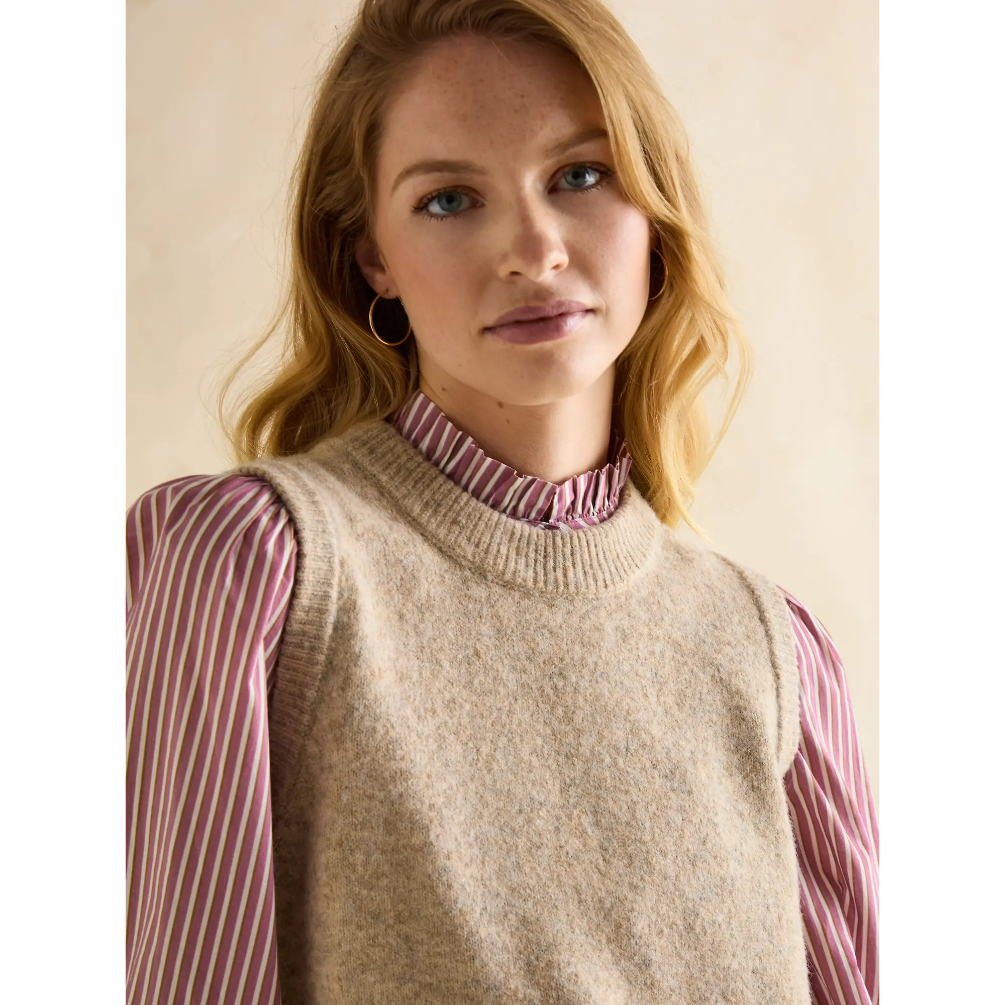 Product image 5 of 6 of Joules Women's Holly Knitted Vest - Camel