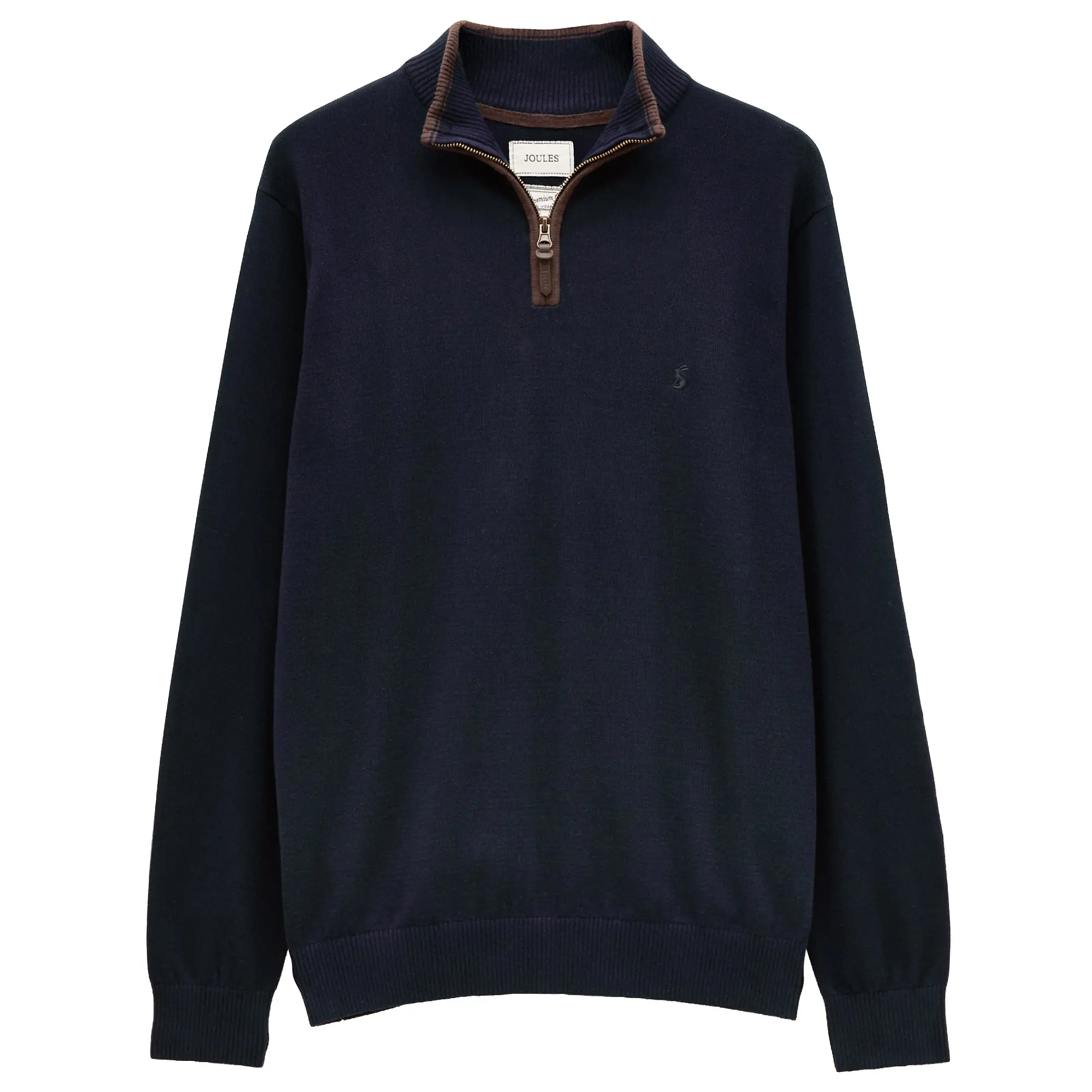 Product image 1 of 9 of Joules Men's Hillside Quarter Zip Knit Jumper - Navy