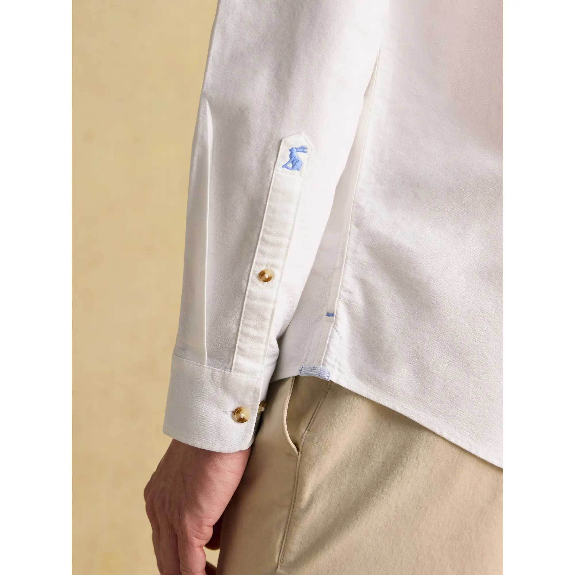 Product image 8 of 9 of Joules Men's Oxford Long Sleeve Classic Fit Shirt - White