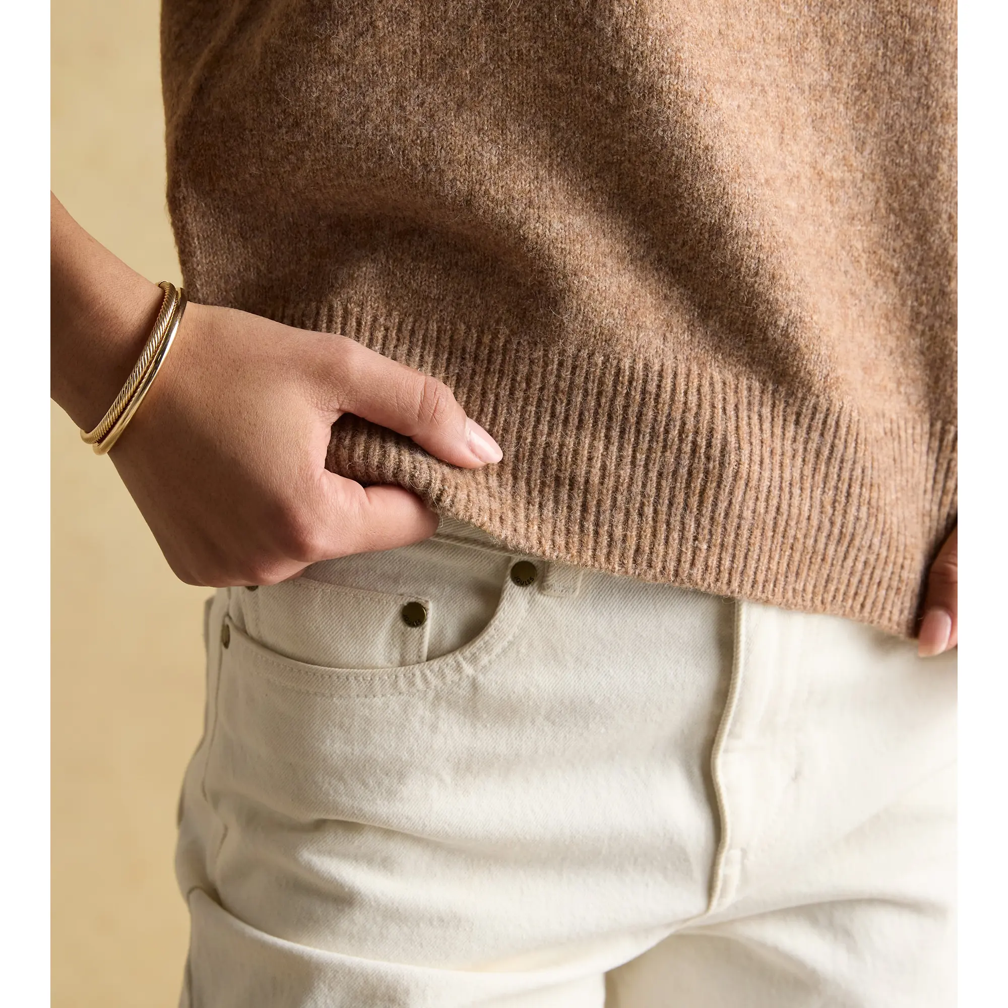 Product image 8 of 8 of Joules Women's Holly Knitted Vest - Tan Brown