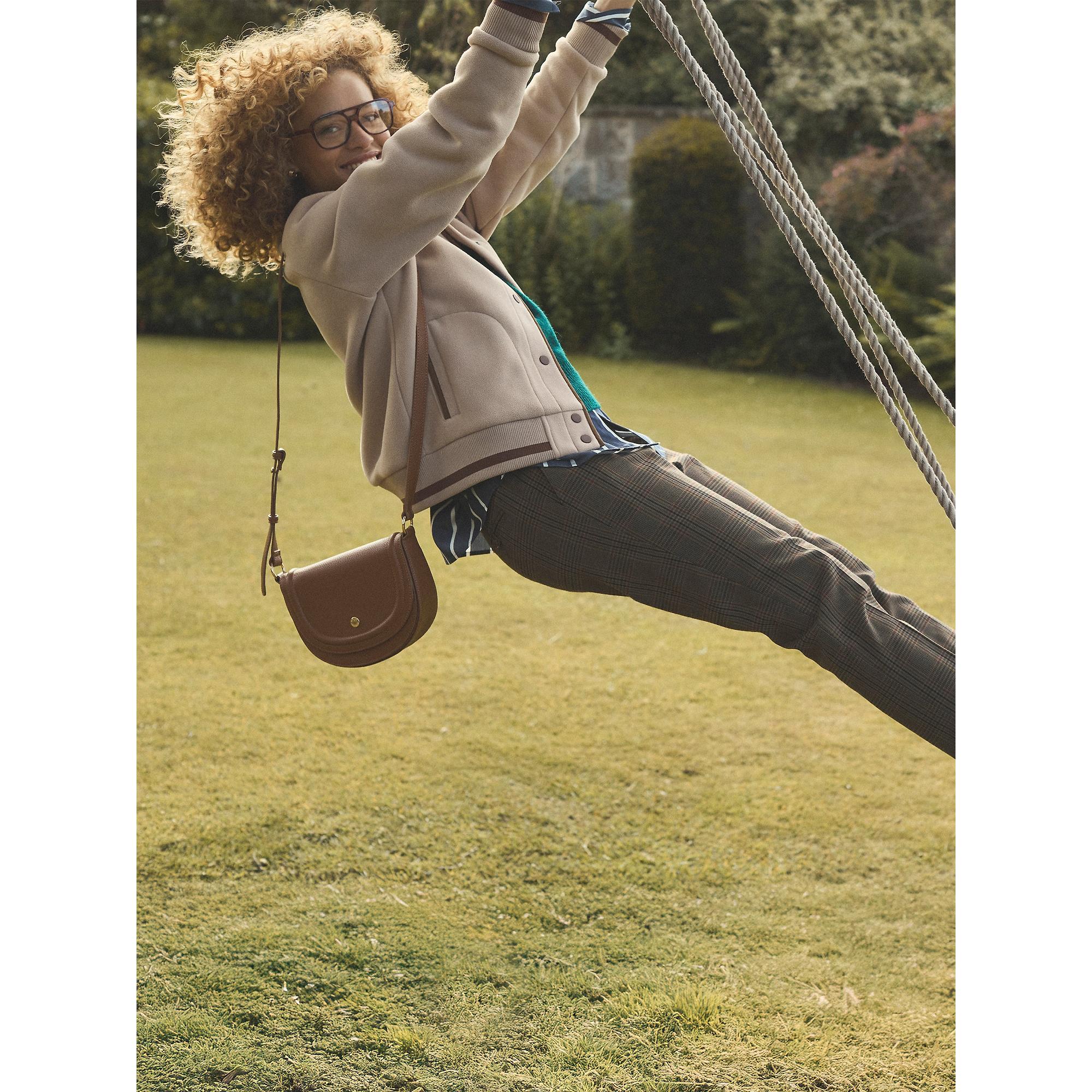 Joules Women's Paloma Half Moon Cross Body Bag - Tan Brown