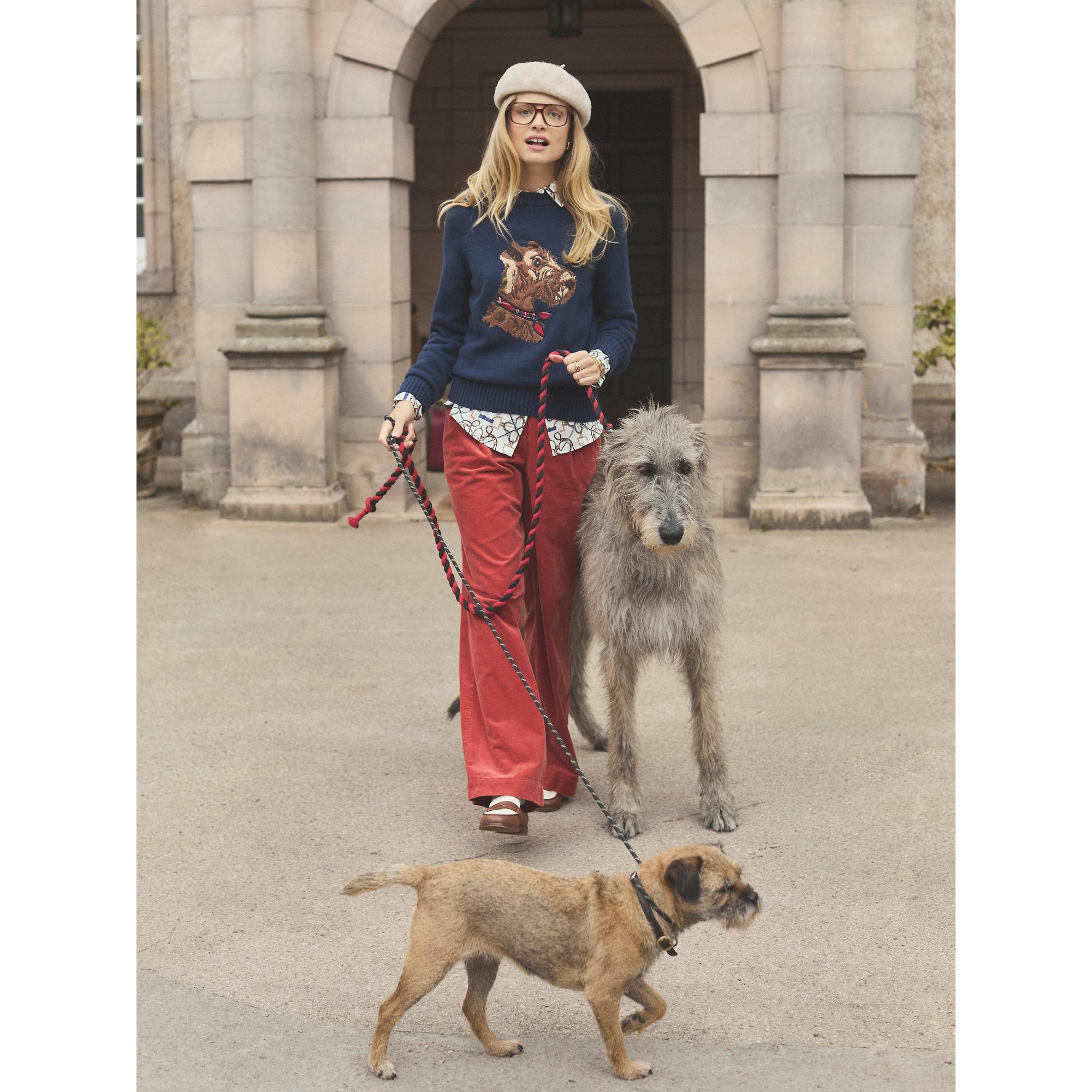 Joules Women's Monty Dog Knitted Intarsia Jumper - Navy | British