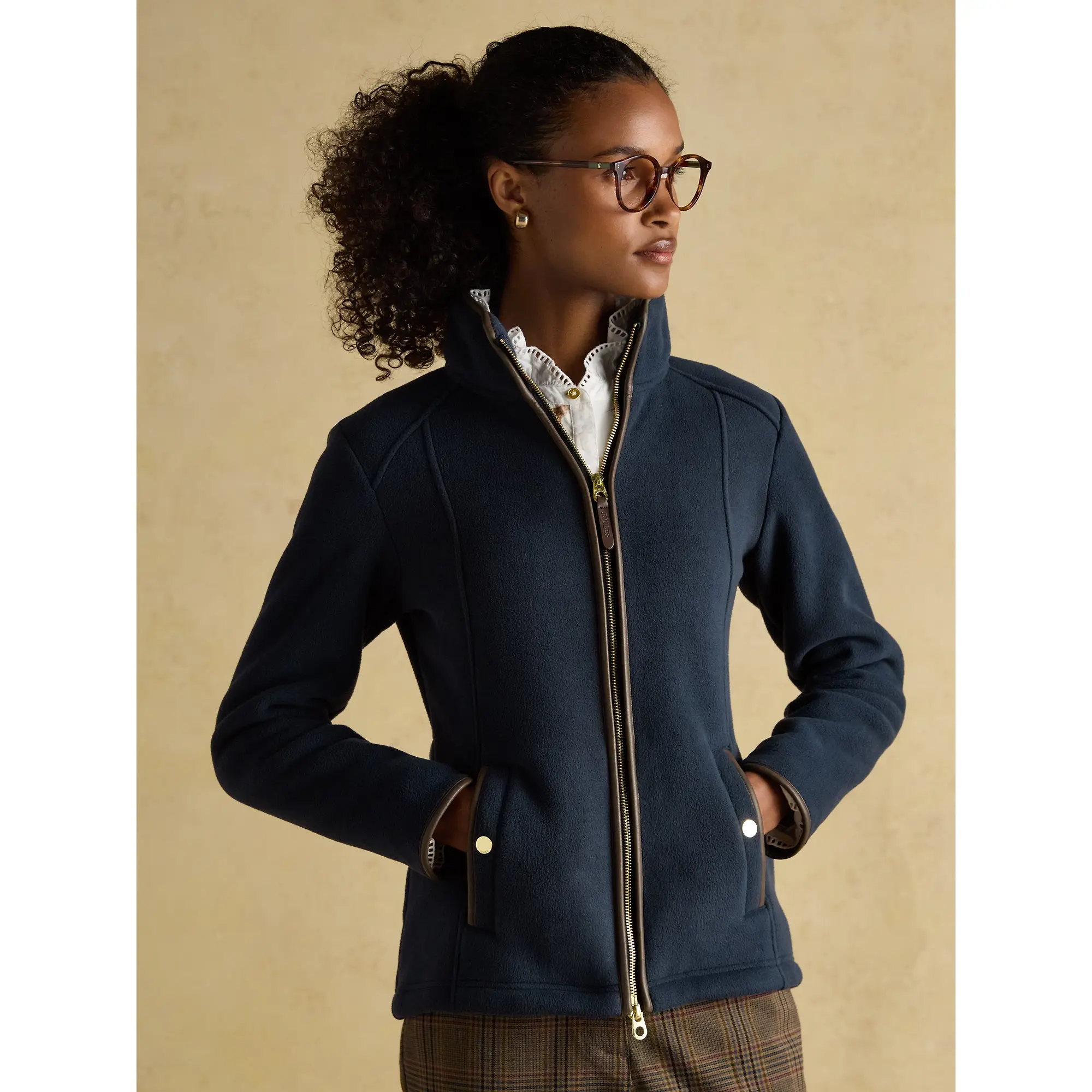 Product image 2 of 7 of Joules Women's Heritage Full Zip Fleece - Navy