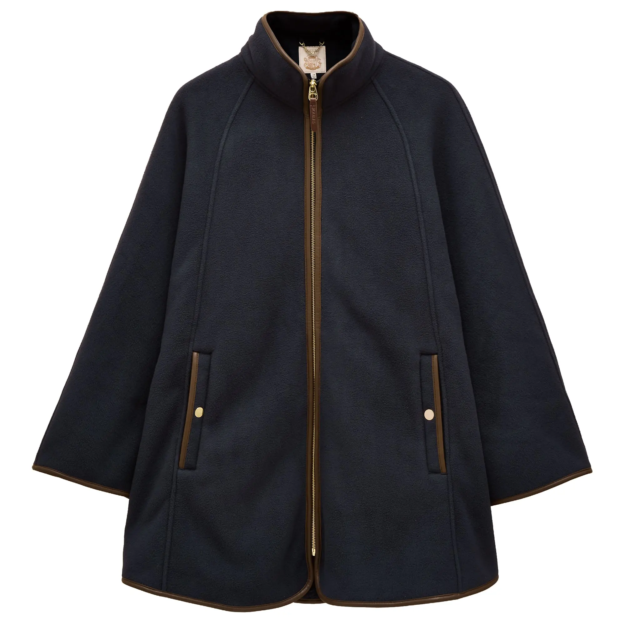 Product image 1 of 10 of Joules Women's Heritage Fleece Longline Cape - Navy
