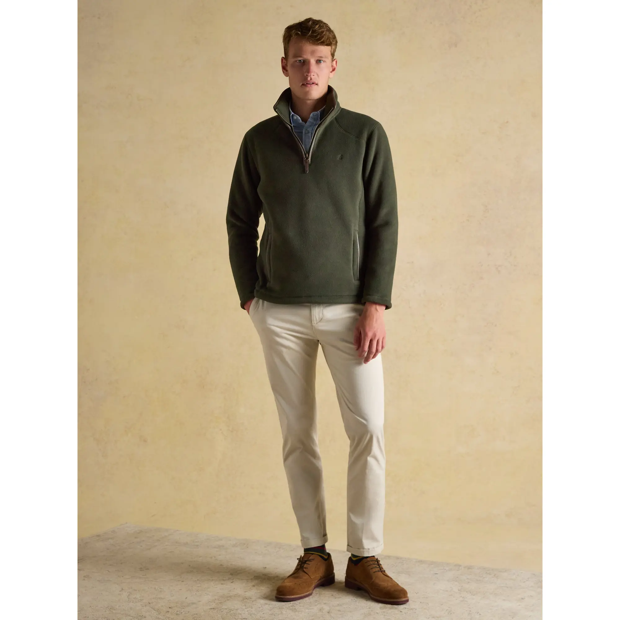 Product image 6 of 9 of Joules Men's Heritage Quarter Zip Fleece - Dark Green