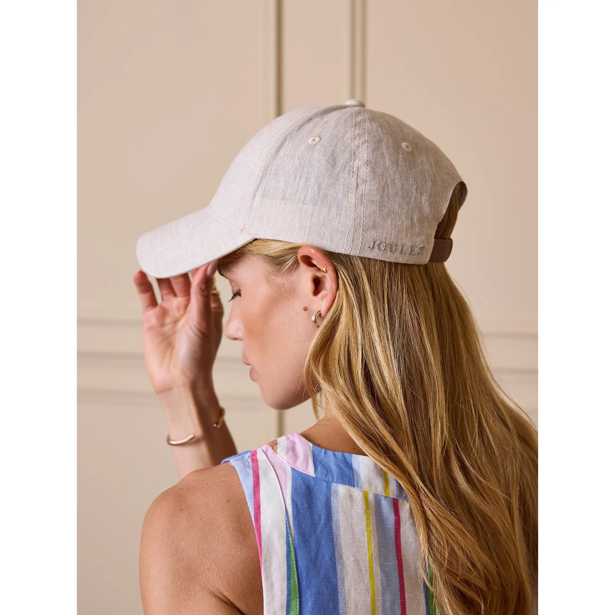 Product image 3 of 5 of Joules Women's Daley Linen Baseball Cap - Neutral