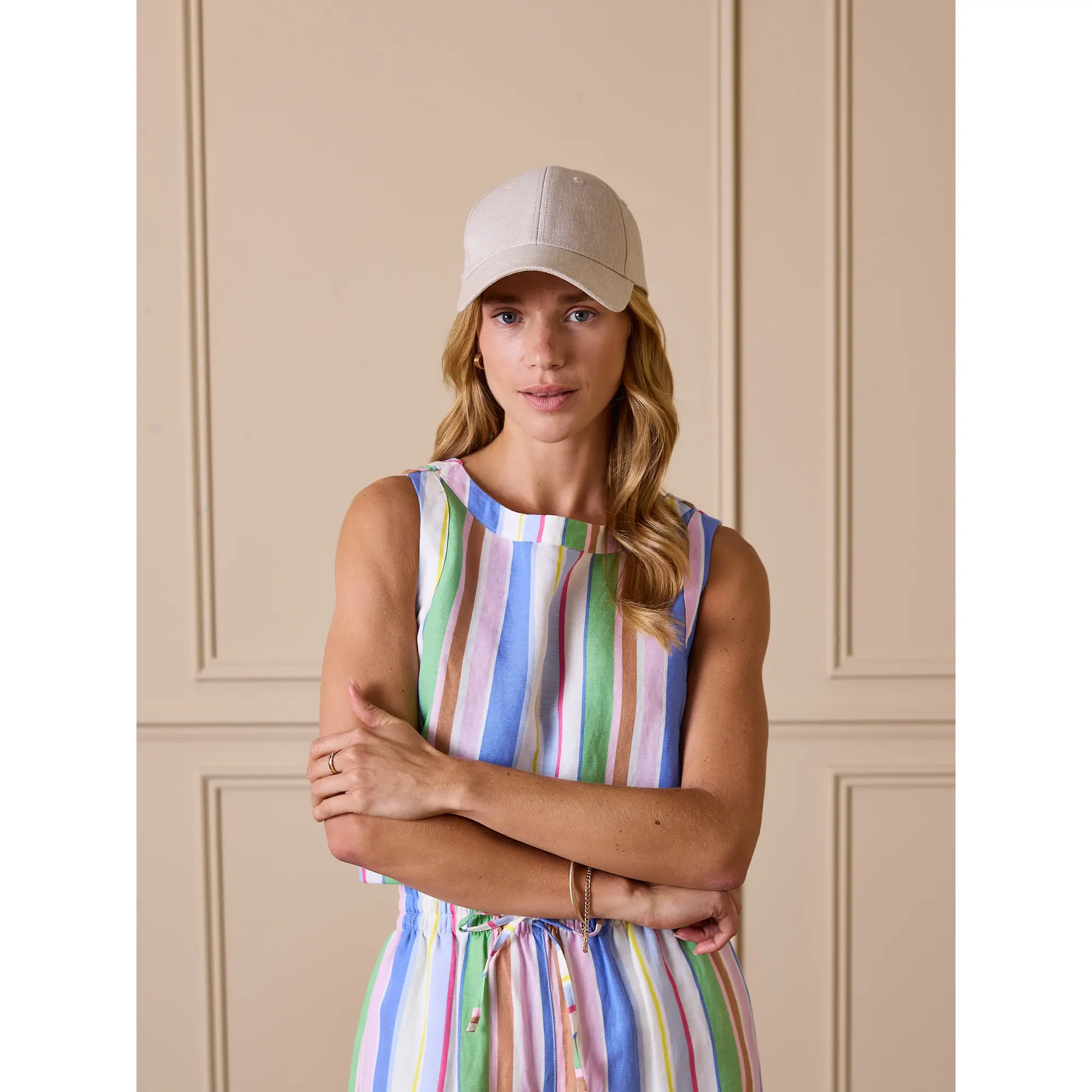 Product image 4 of 5 of Joules Women's Daley Linen Baseball Cap - Neutral