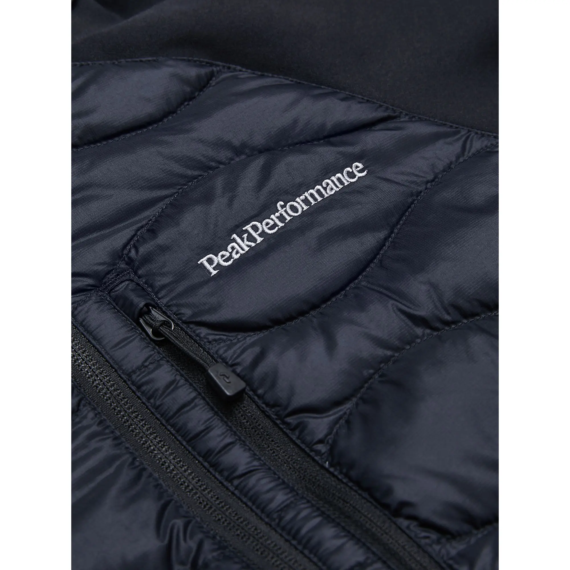 Product image 9 of 9 of Peak Performance Women's Helium Hybrid Down Hooded Jacket - Black