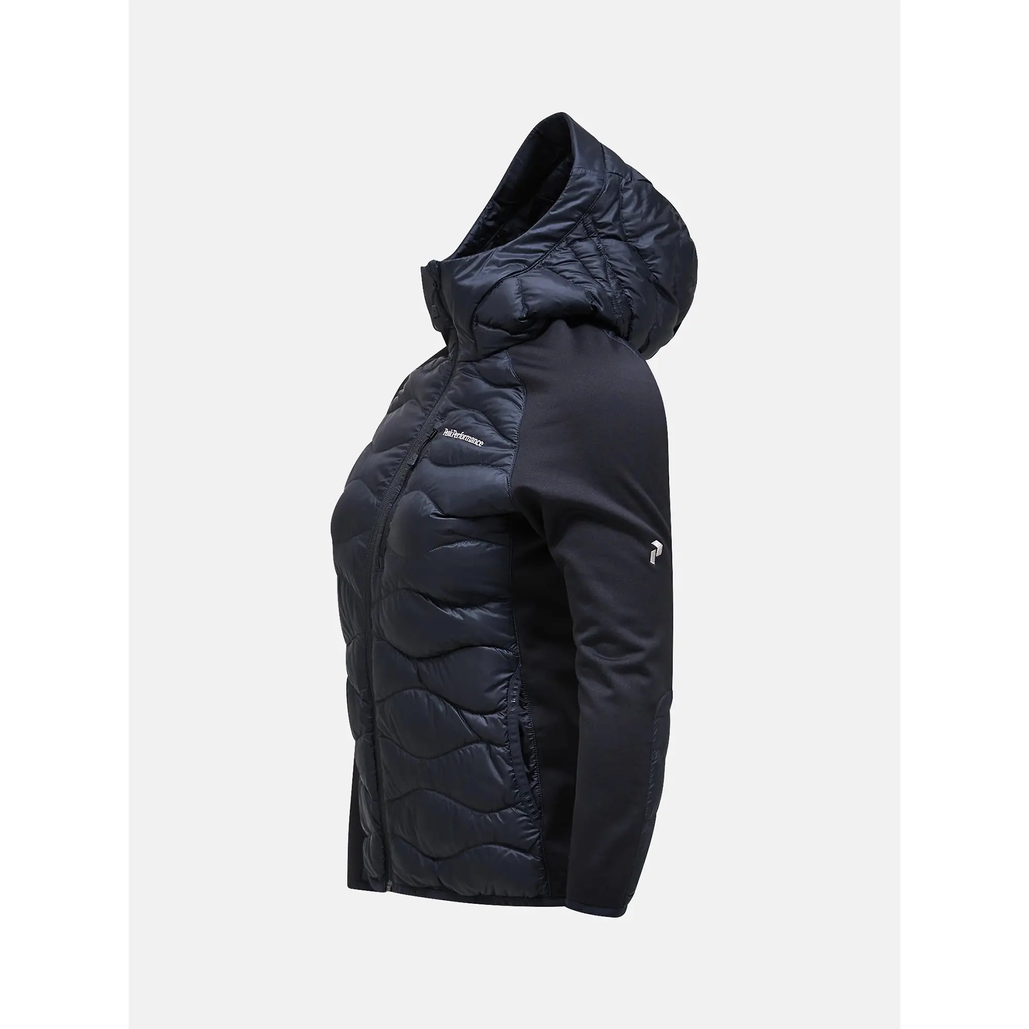 Product image 8 of 9 of Peak Performance Women's Helium Hybrid Down Hooded Jacket - Black