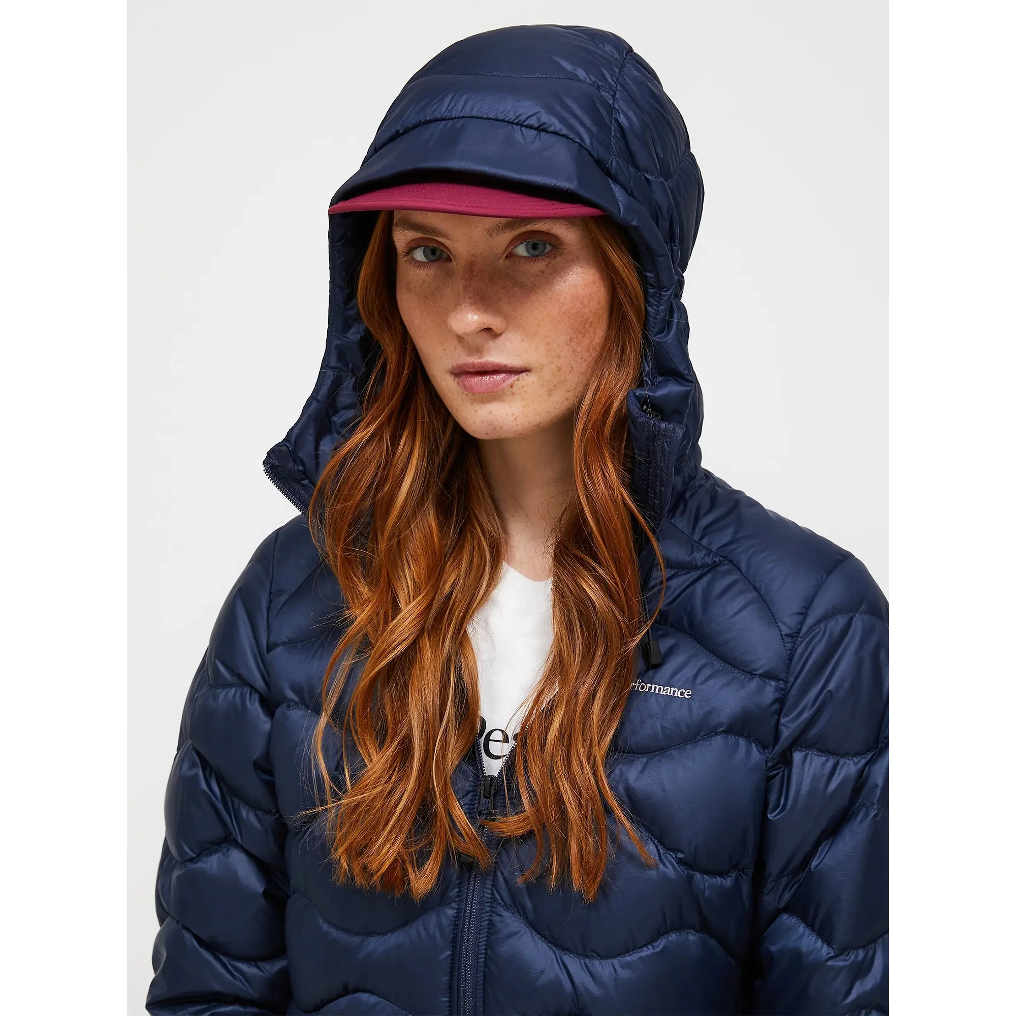 Product image 3 of 7 of Peak Performance Women's Helium Down Hooded Jacket - Blue Shadow